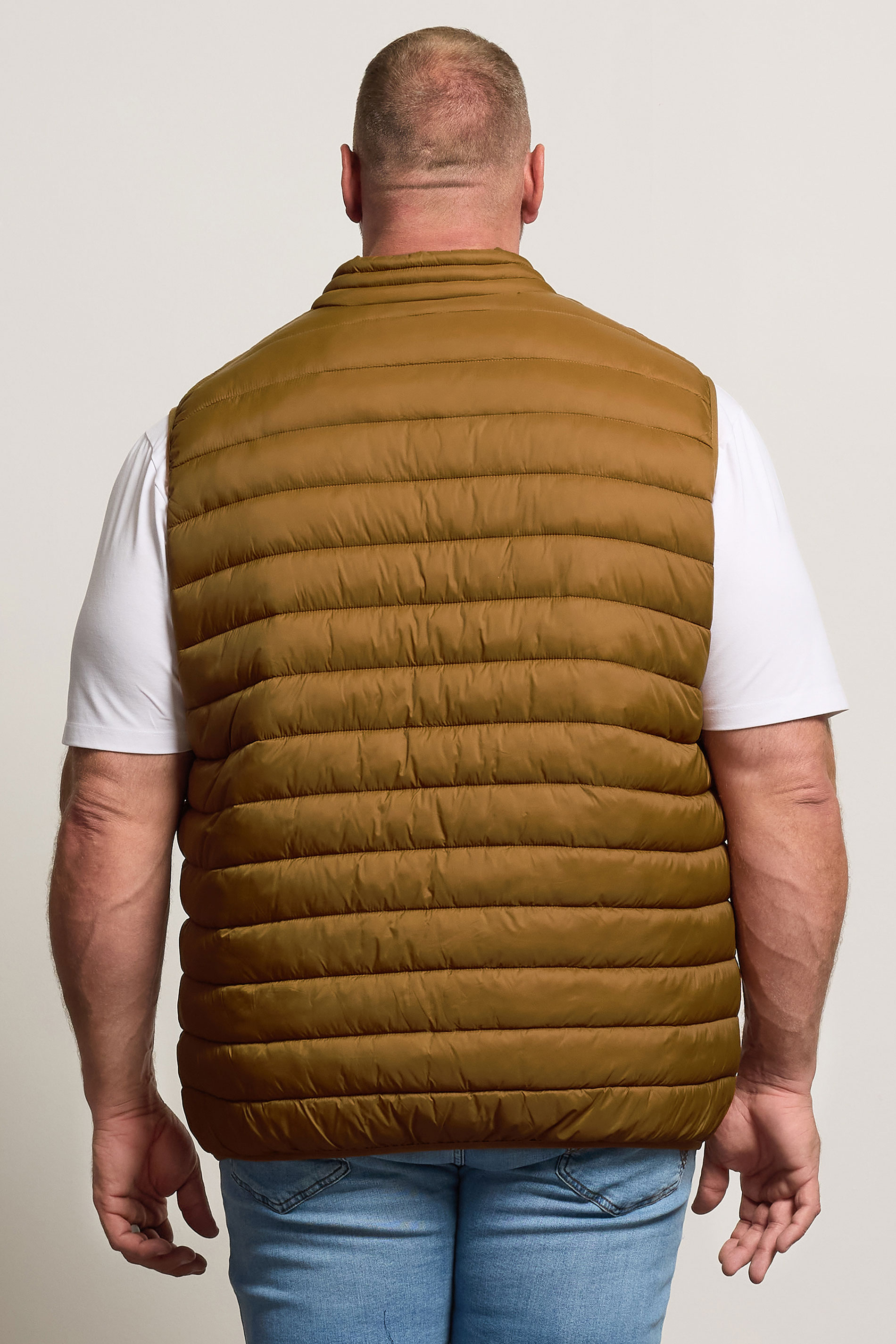 BadRhino Big & Tall Brown Puffer Gilet | BadRhino 5