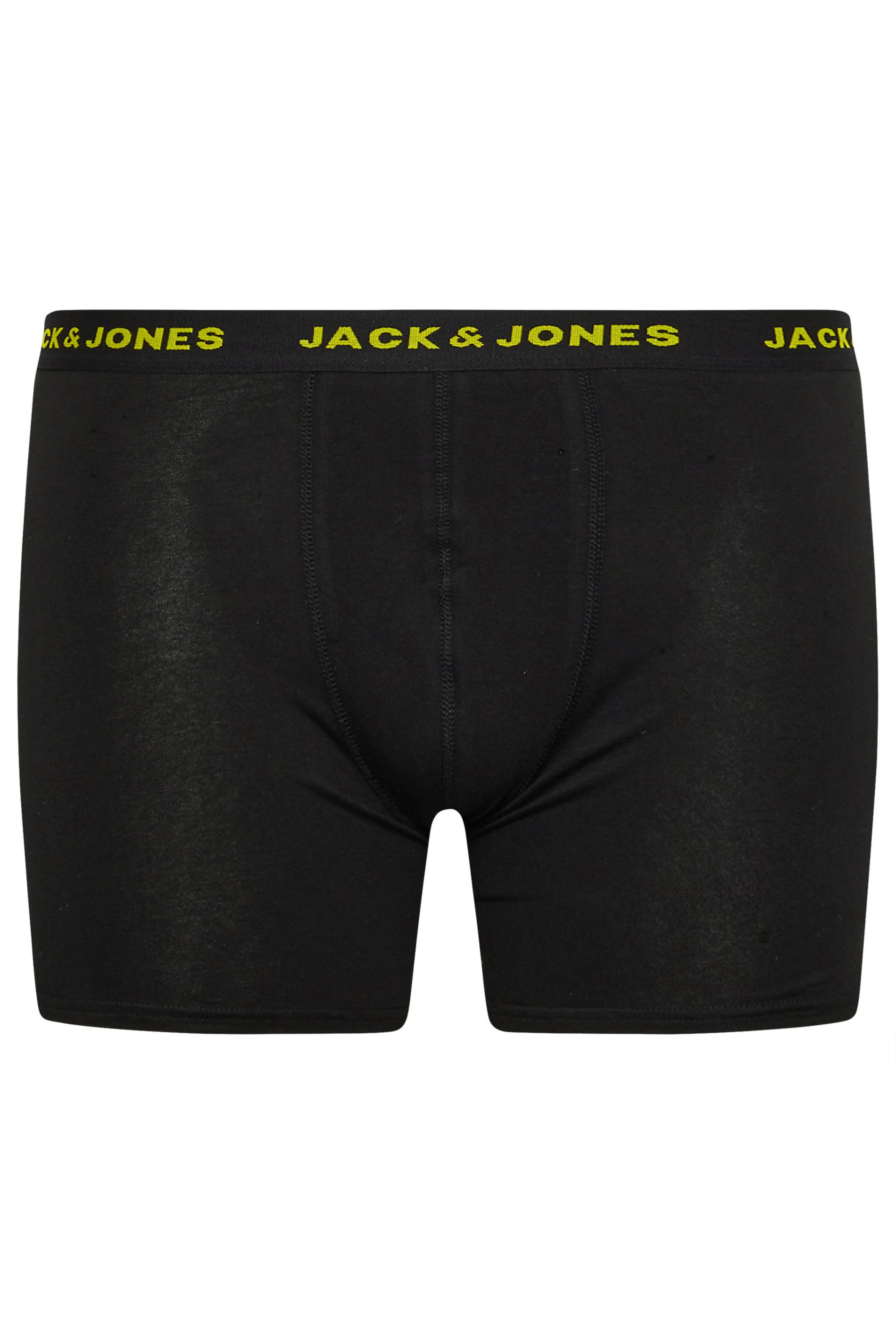 JACK & JONES Big & Tall 5 PACK Black Branded Boxers | BadRhino 5