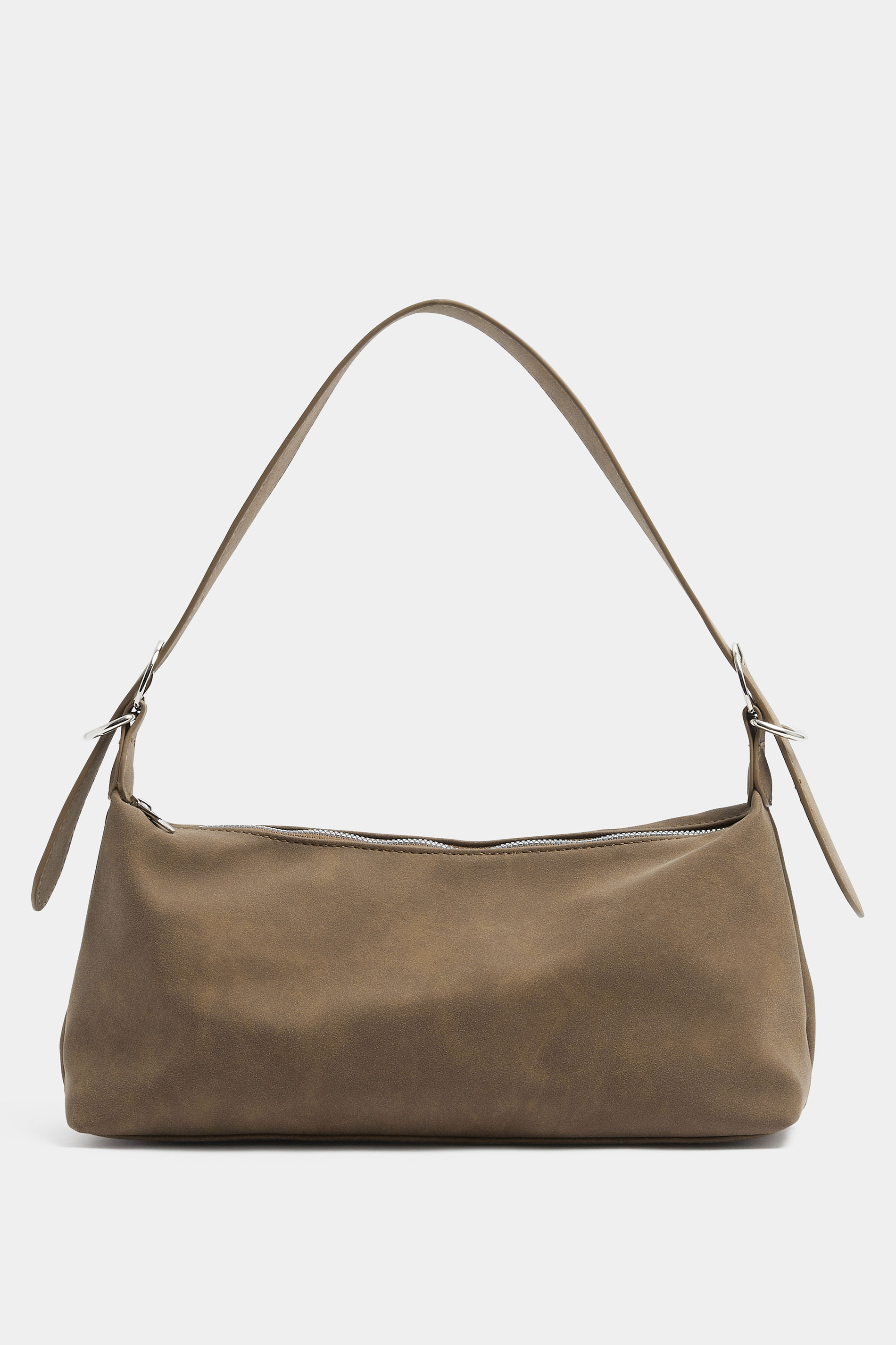 Natural Brown Faux Suede Tote Bag | Yours Clothing 3