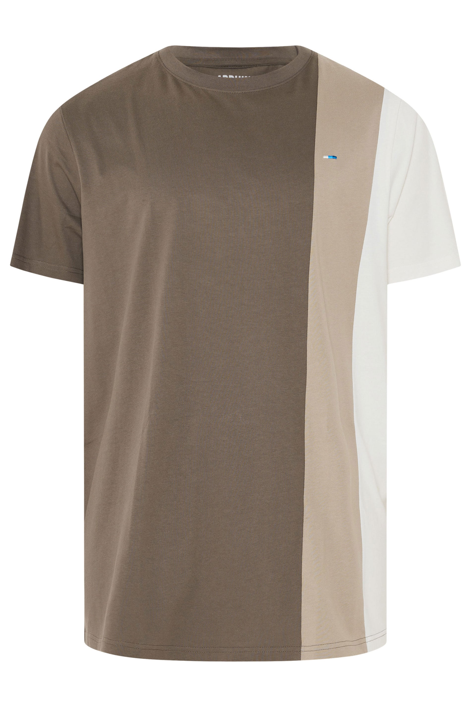 BadRhino Big & Tall Brown Cut & Sew  T-Shirt | BadRhino 6