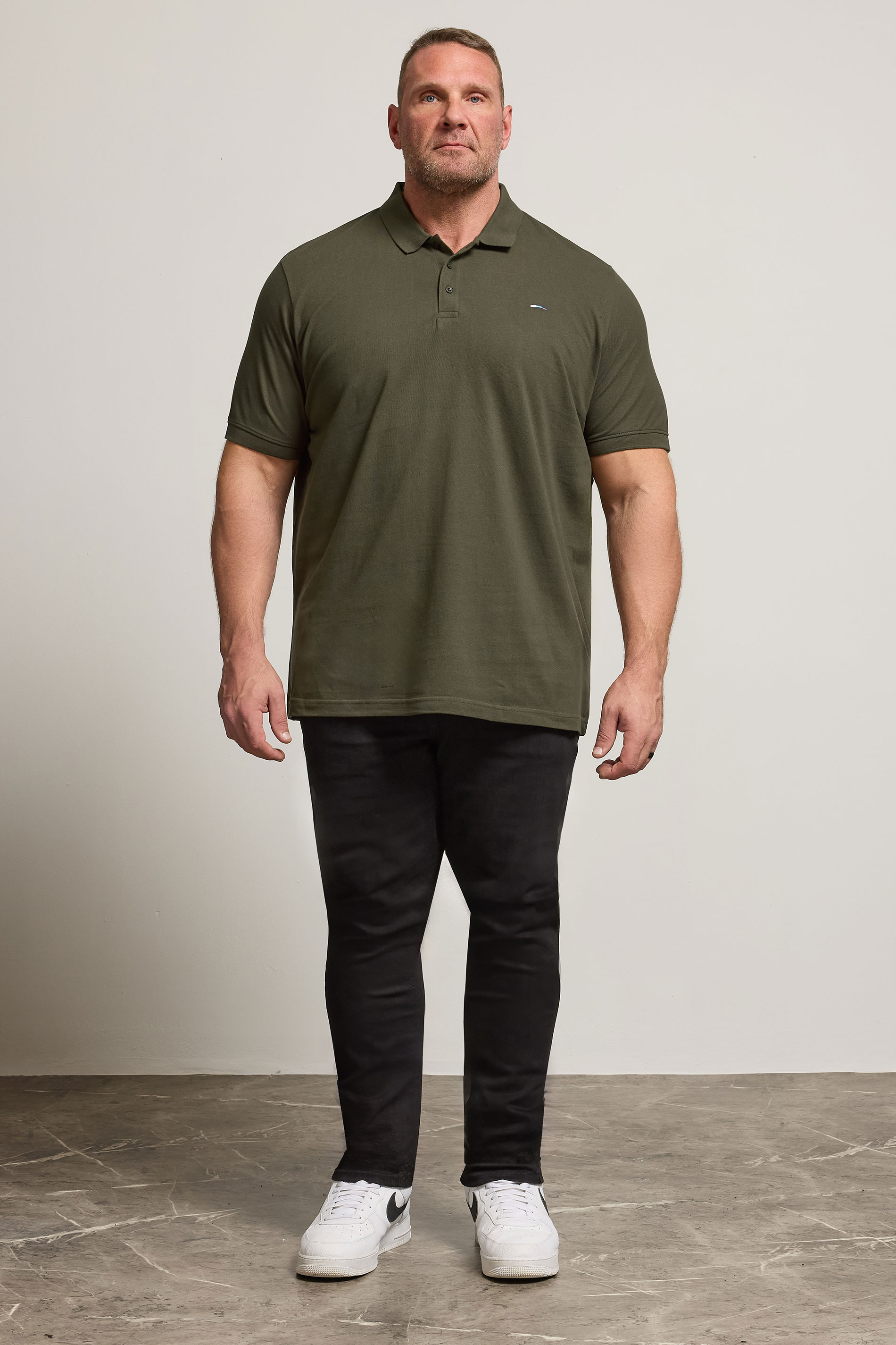BadRhino Khaki Green Essential Polo Shirt | BadRhino 2