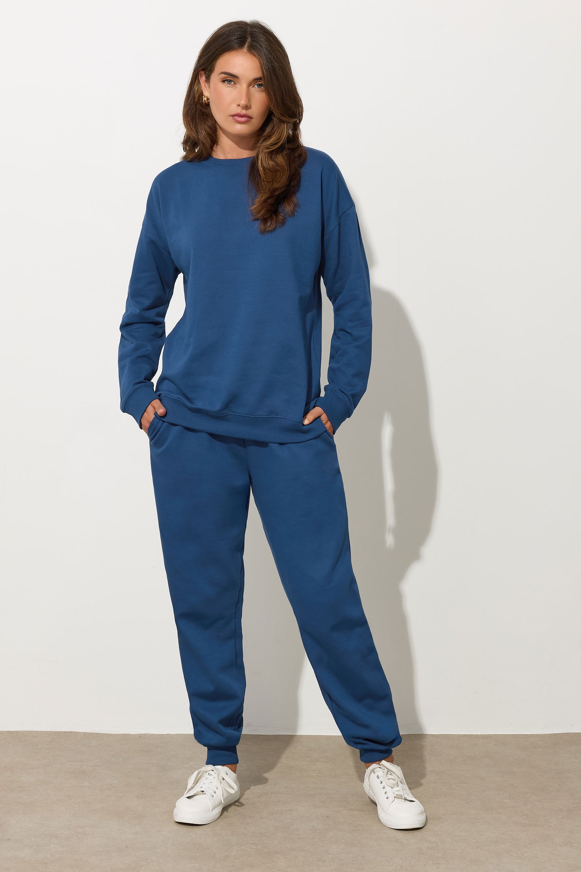 LTS Tall Dark Blue Crew Neck Sweatshirt | Long Tall Sally 3