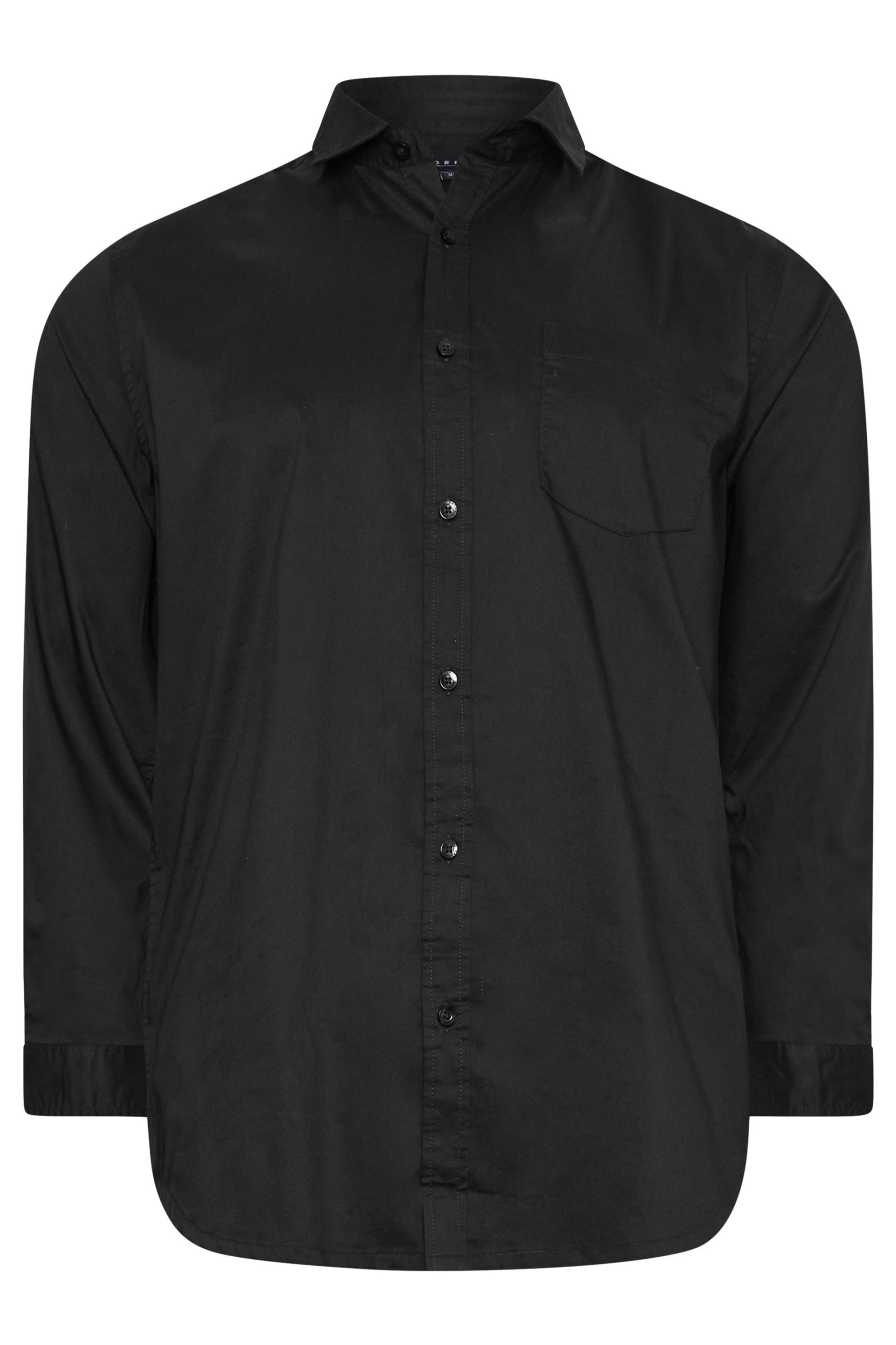 BadRhino Big & Tall Black Stretch Long Sleeve Shirt | BadRhino 7