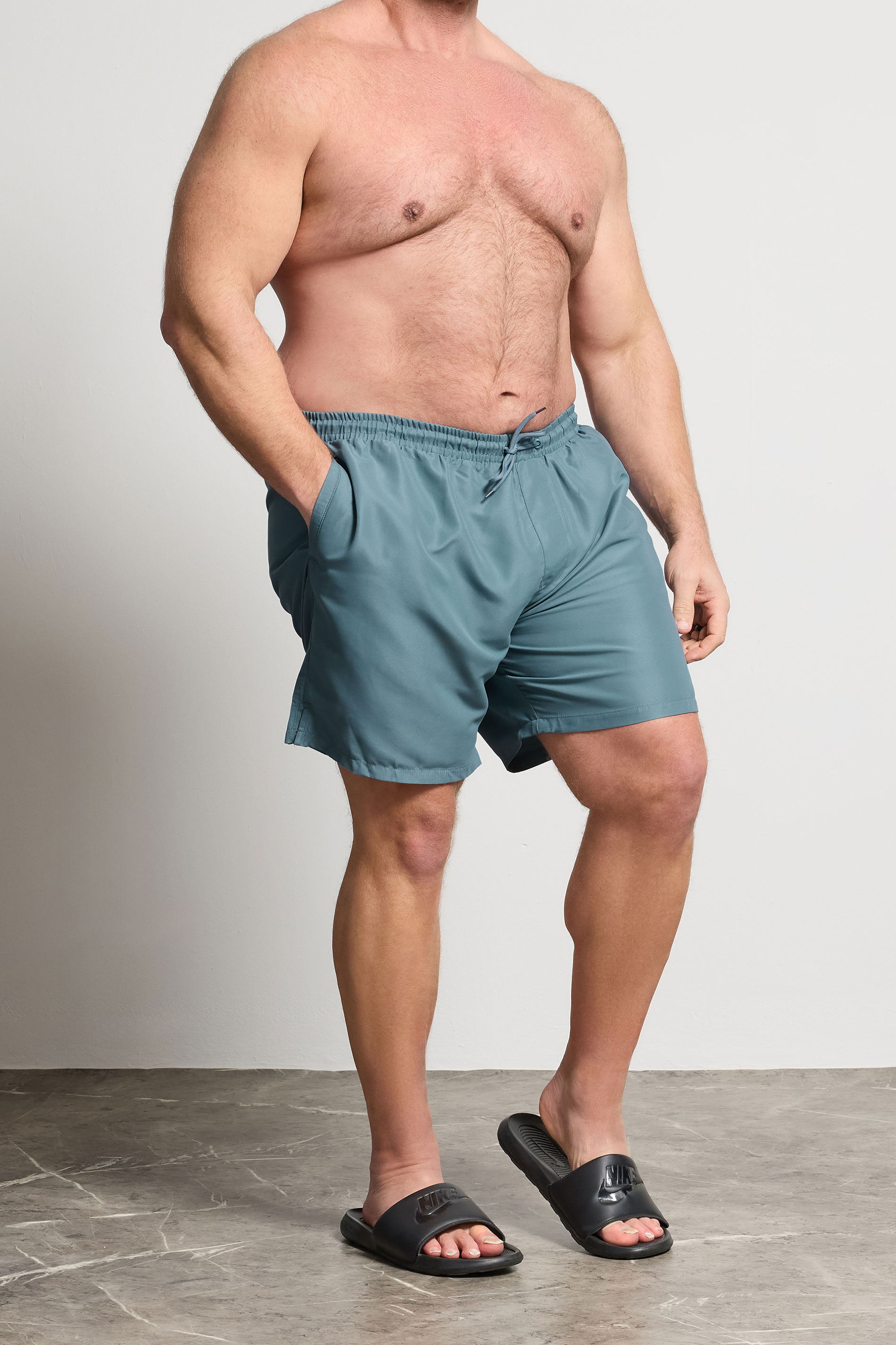 BadRhino Big & Tall Petrol Blue Swim Shorts | BadRhino 1