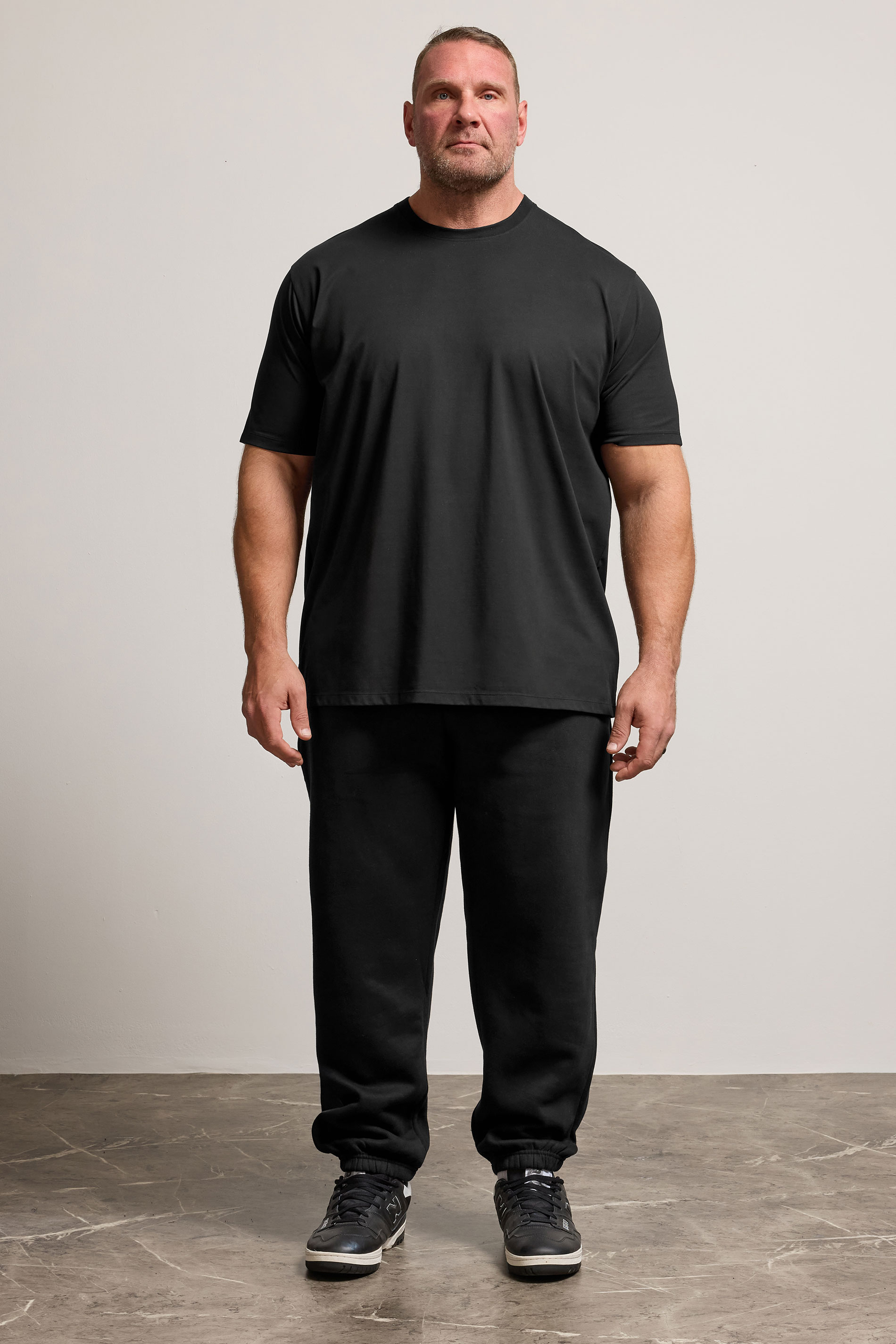 BadRhino Big & Tall Black Premium Cuffed Joggers | BadRhino 2