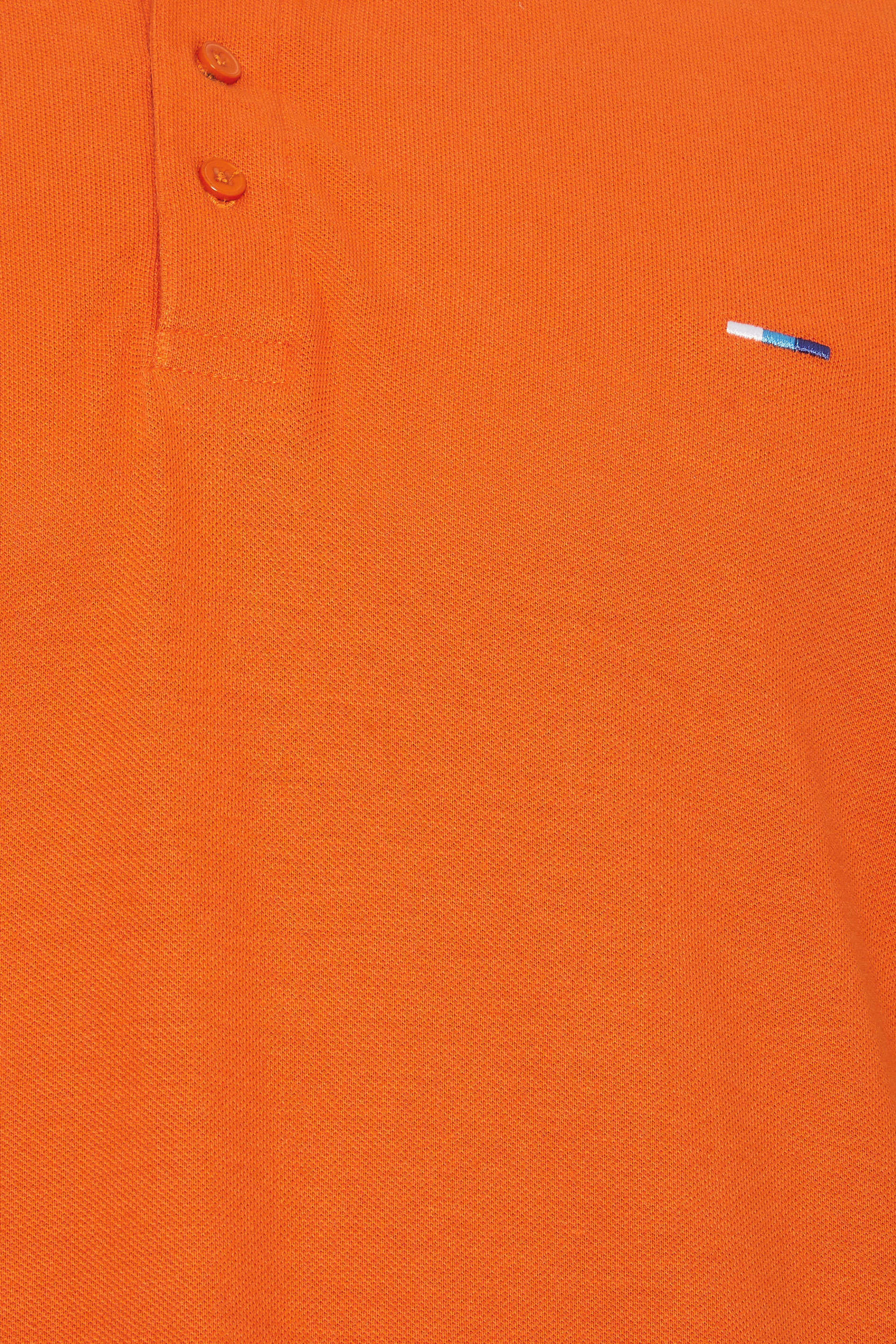 BadRhino Big & Tall Orange Short Sleeve Polo Shirt | BadRhino 3