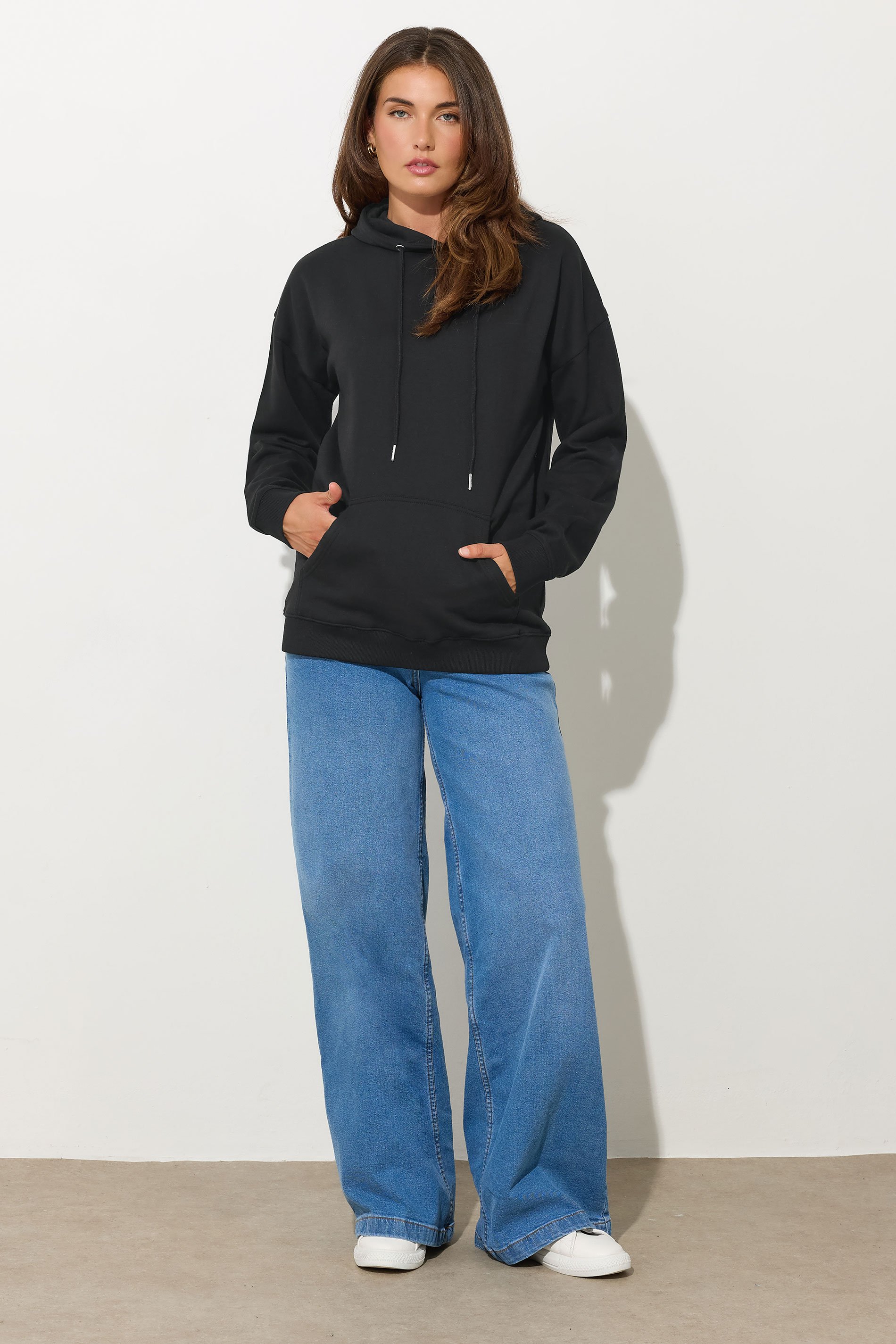 LTS Tall Black Drawstring Hoodie | Long Tall Sally 2