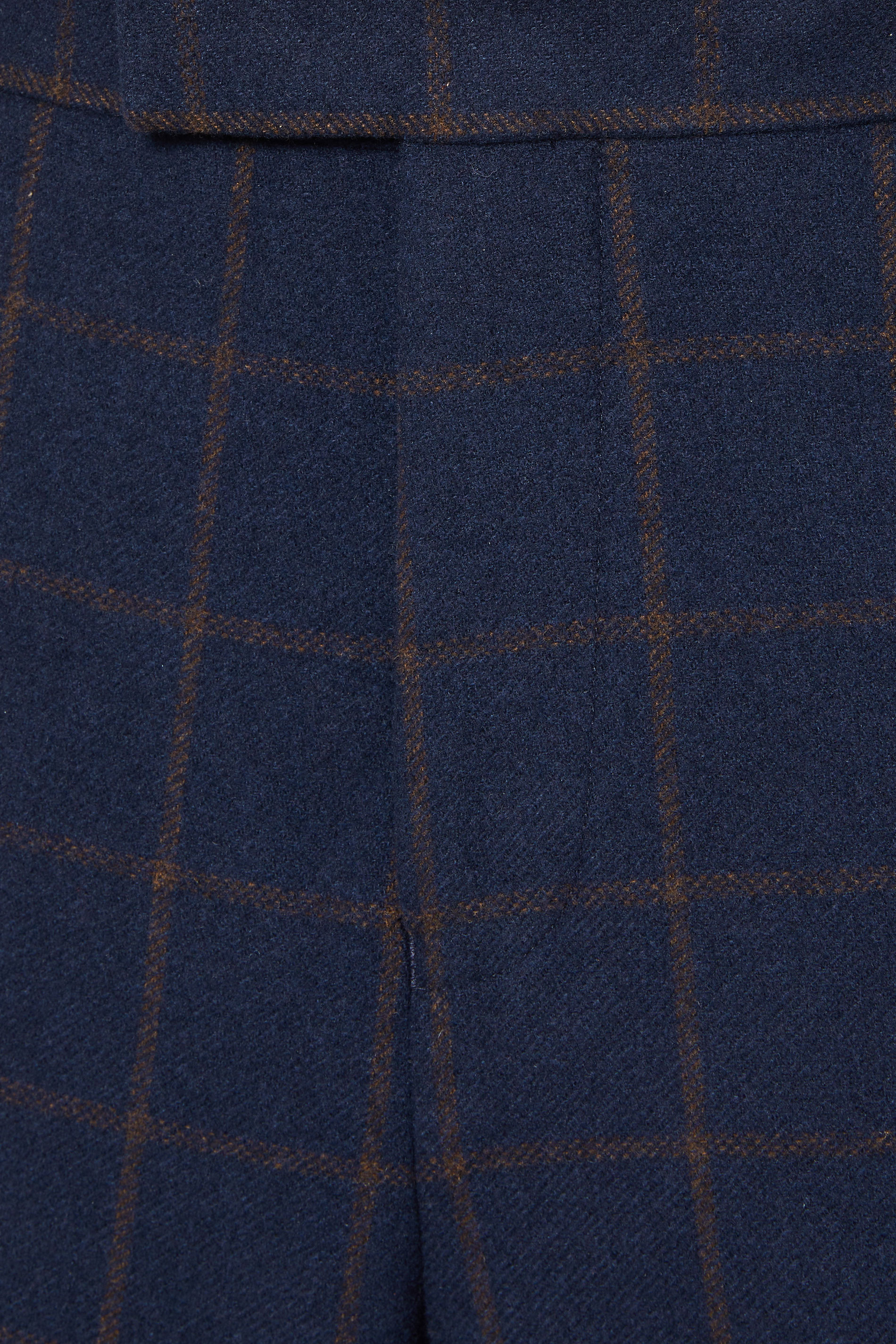 BadRhino Tailoring Big & Tall Navy Blue & Rust Orange Tweed Trousers | BadRhino 11
