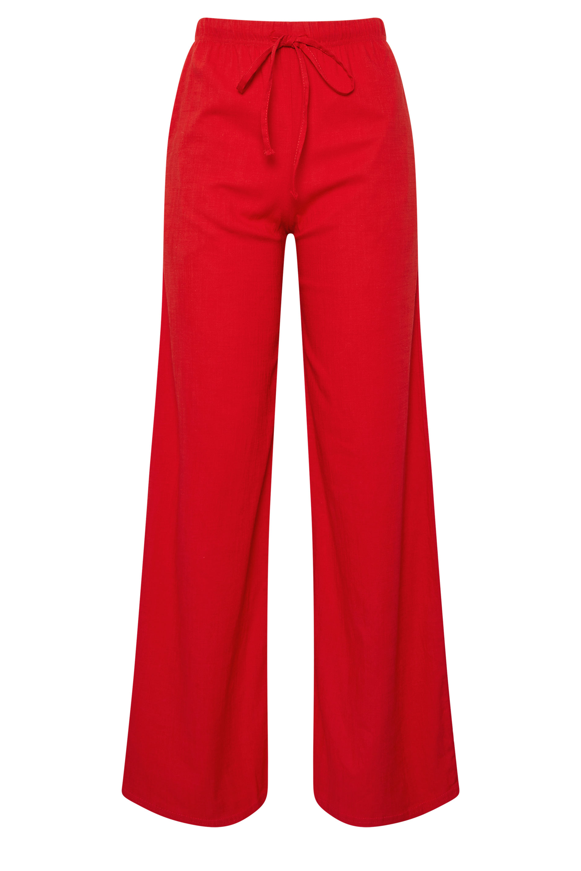 LTS Tall Red Wide Leg Trousers | Long Tall Sally 5