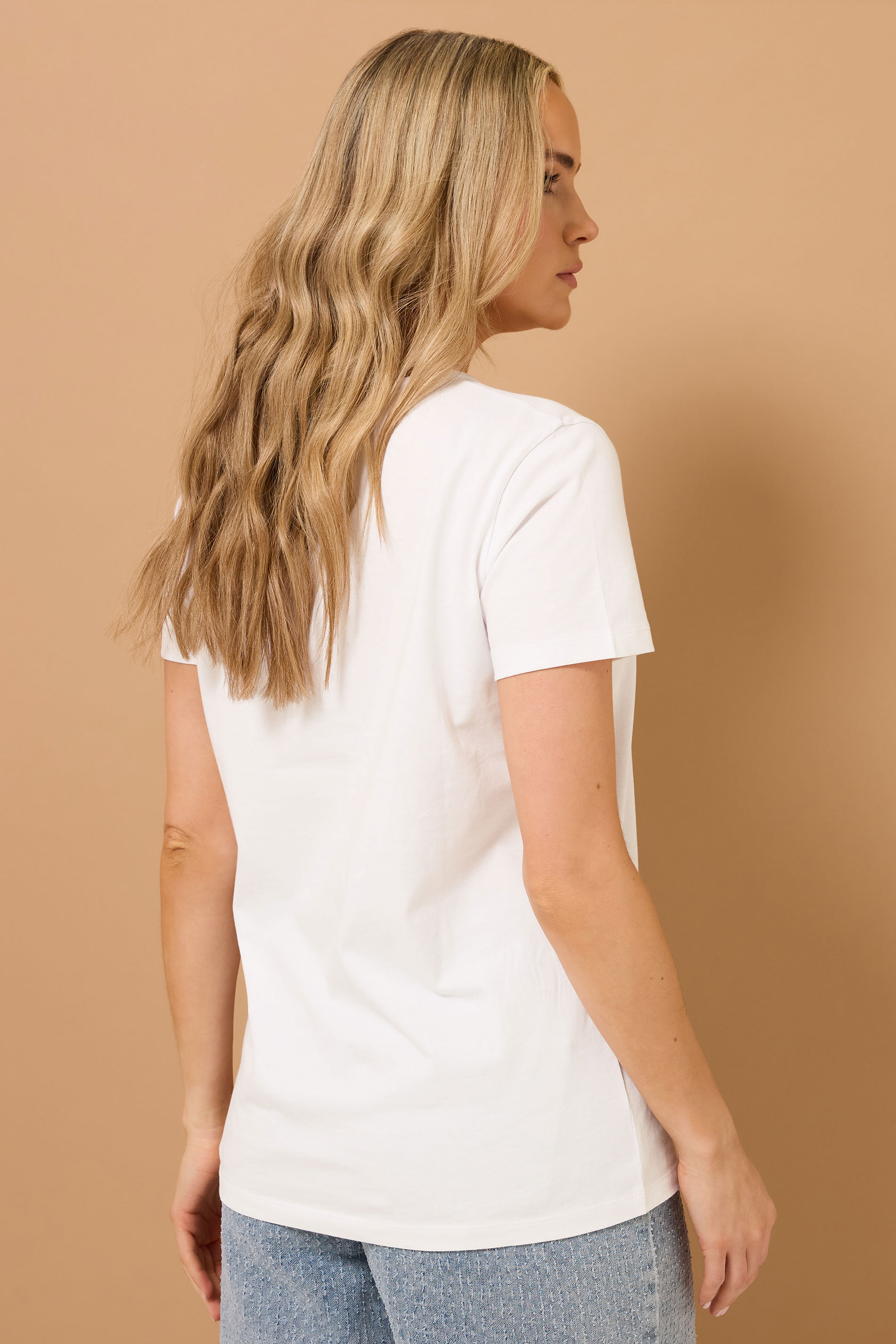 LTS Tall White Cotton 'Limoncello' Graphic T-Shirt | Long Tall Sally 4