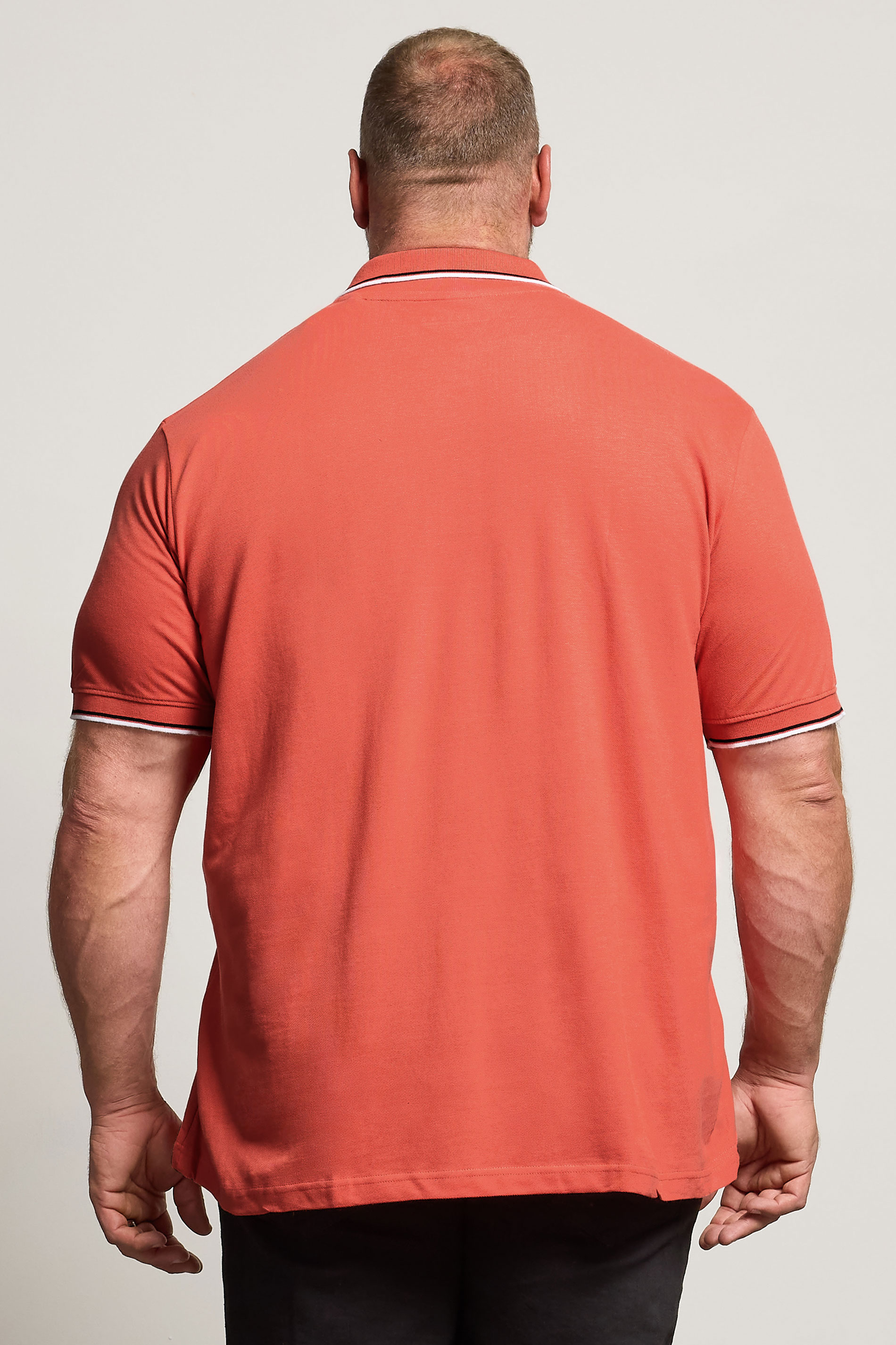 BadRhino Big & Tall Red Tipped Polo Shirt | BadRhino 3