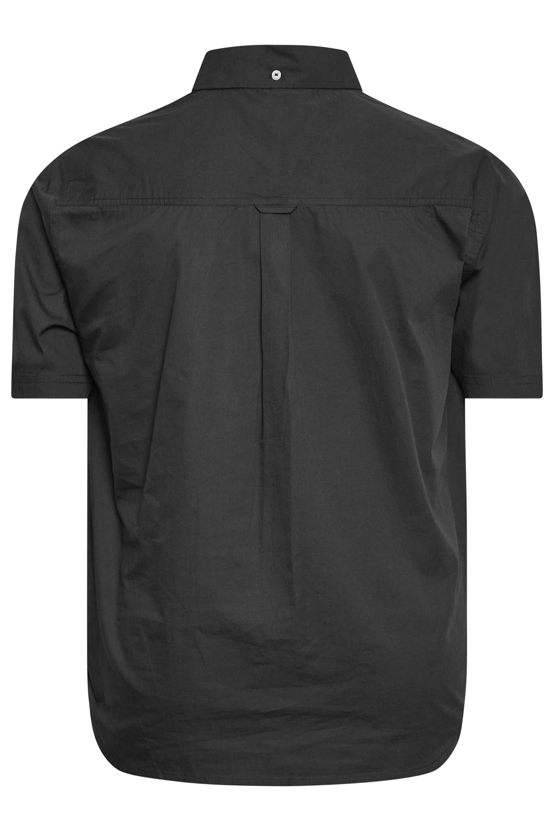 BadRhino Black Cotton Poplin Short Sleeve Shirt | BadRhino 7