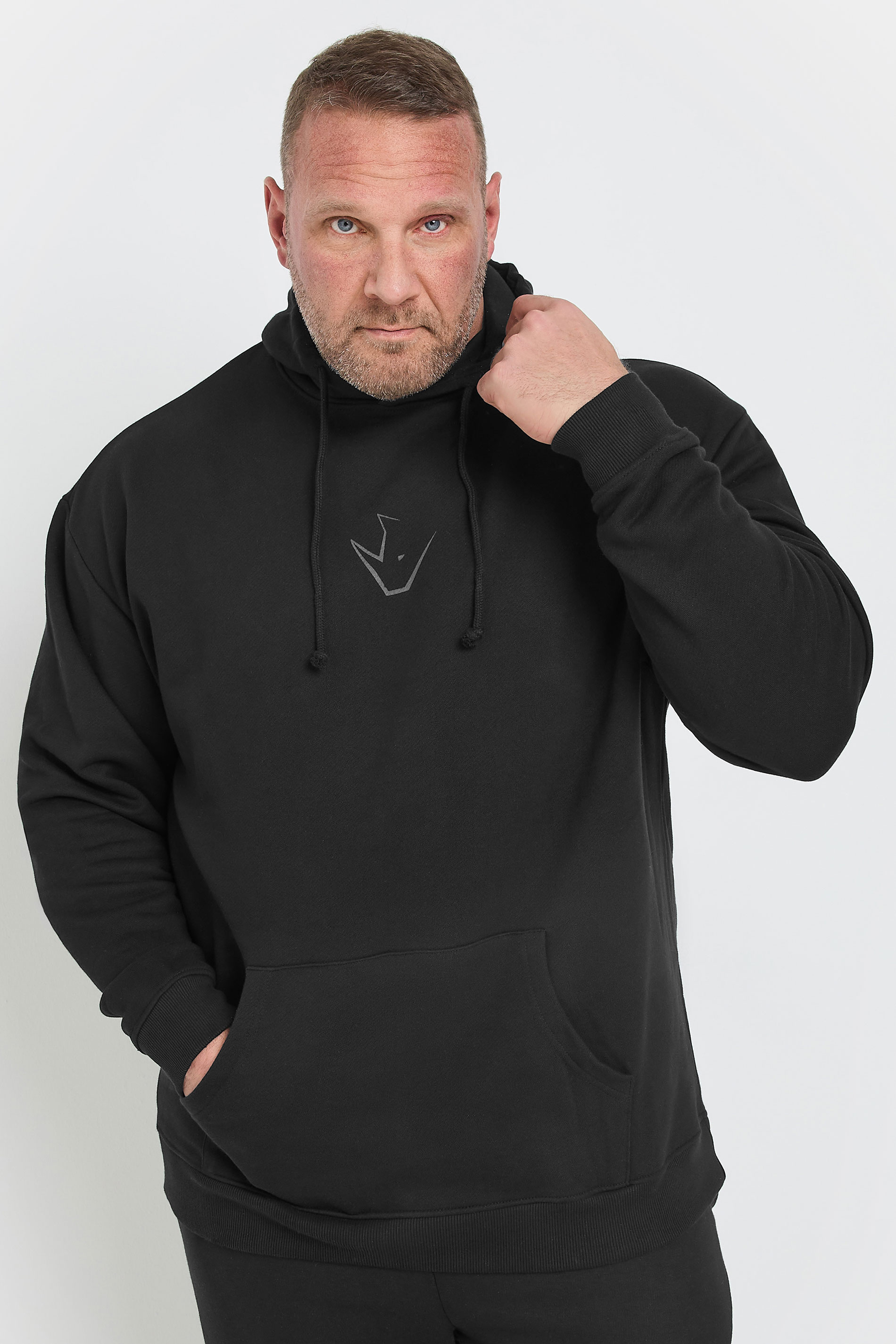 IronRhino Big & Tall Black 'Training Dept' Hoodie | BadRhino 3