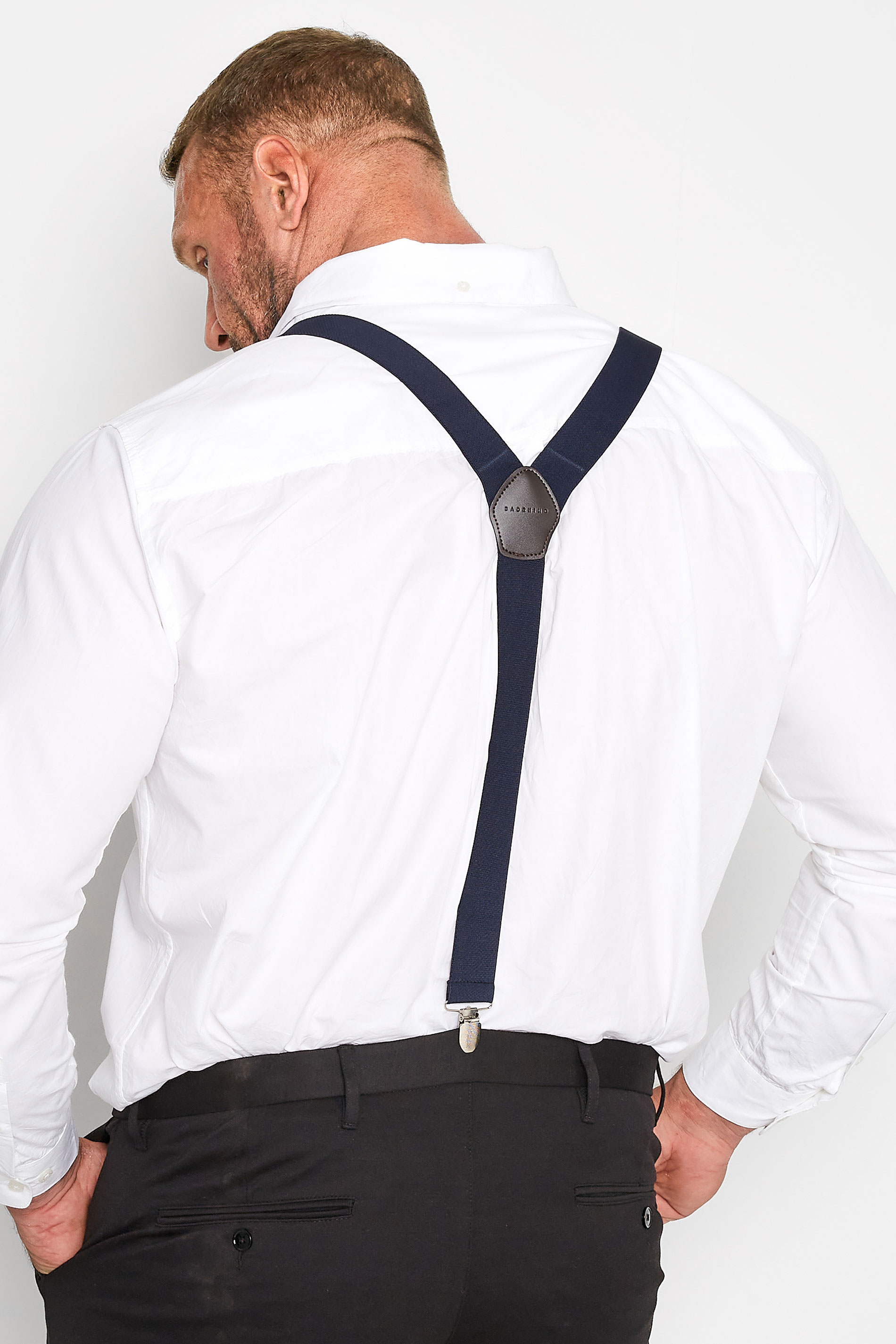 BadRhino Big & Tall Navy Blue Braces | BadRhino 3