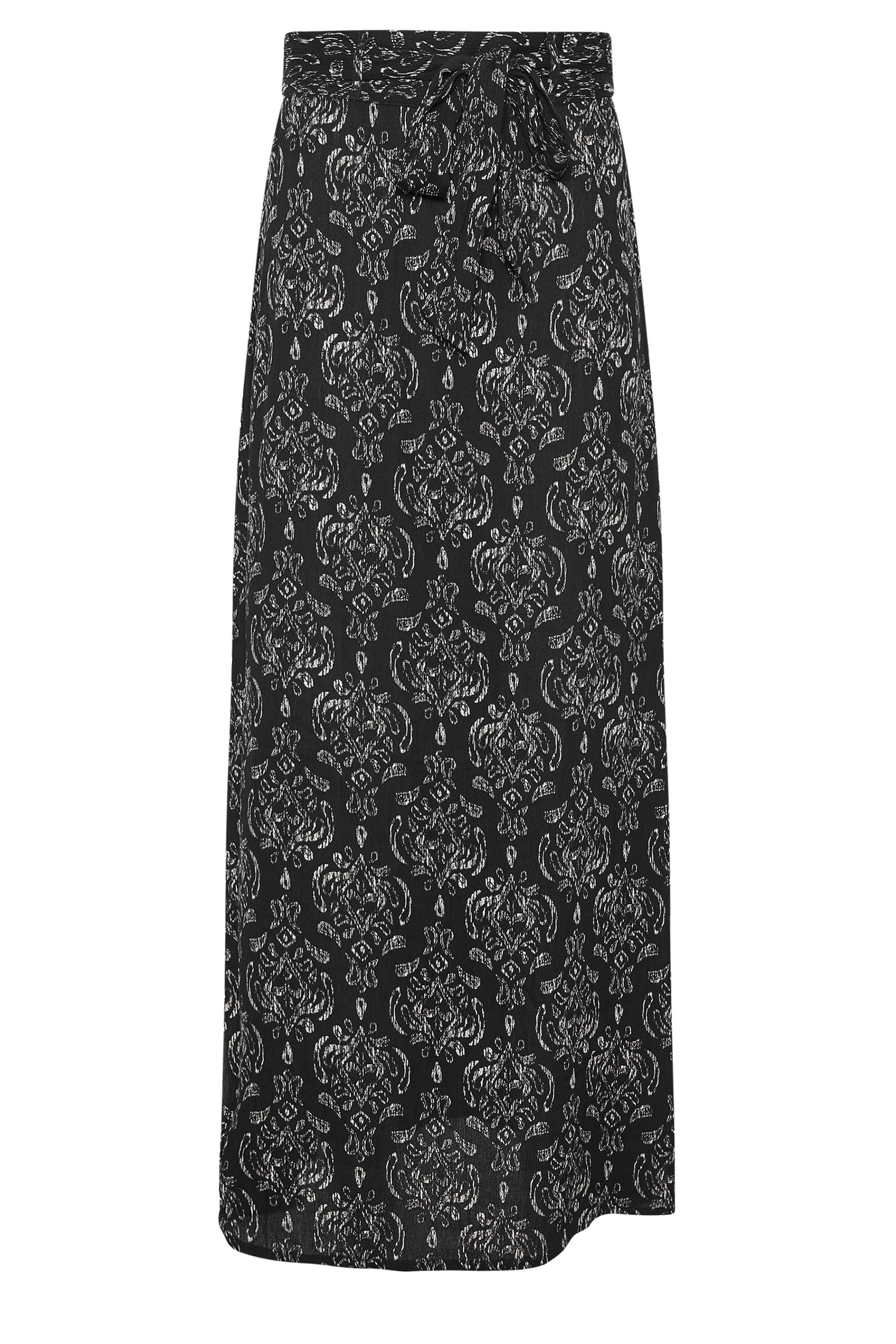 LTS Tall Women's Black Aztec Print Maxi Skirt | Long Tall Sally