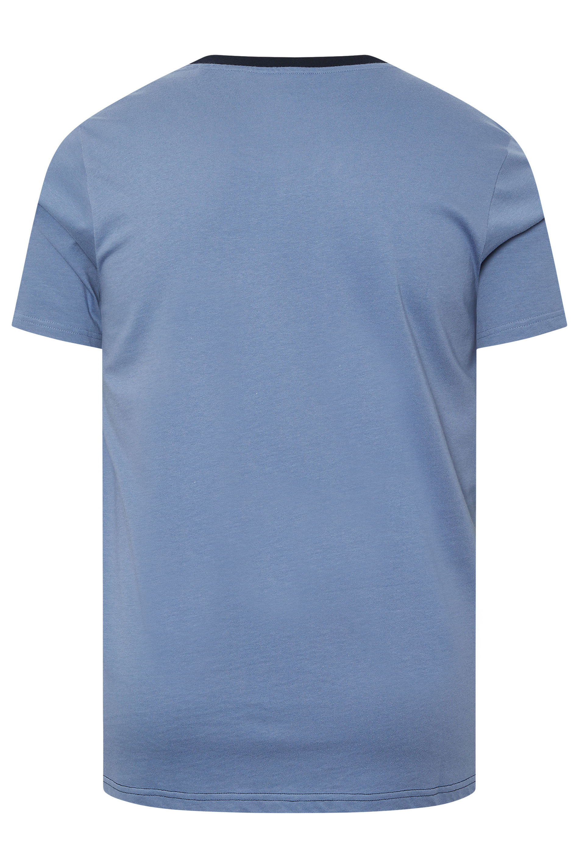 BadRhino Big & Tall Blue Cut & Sew Scripted T-Shirt | BadRhino 6