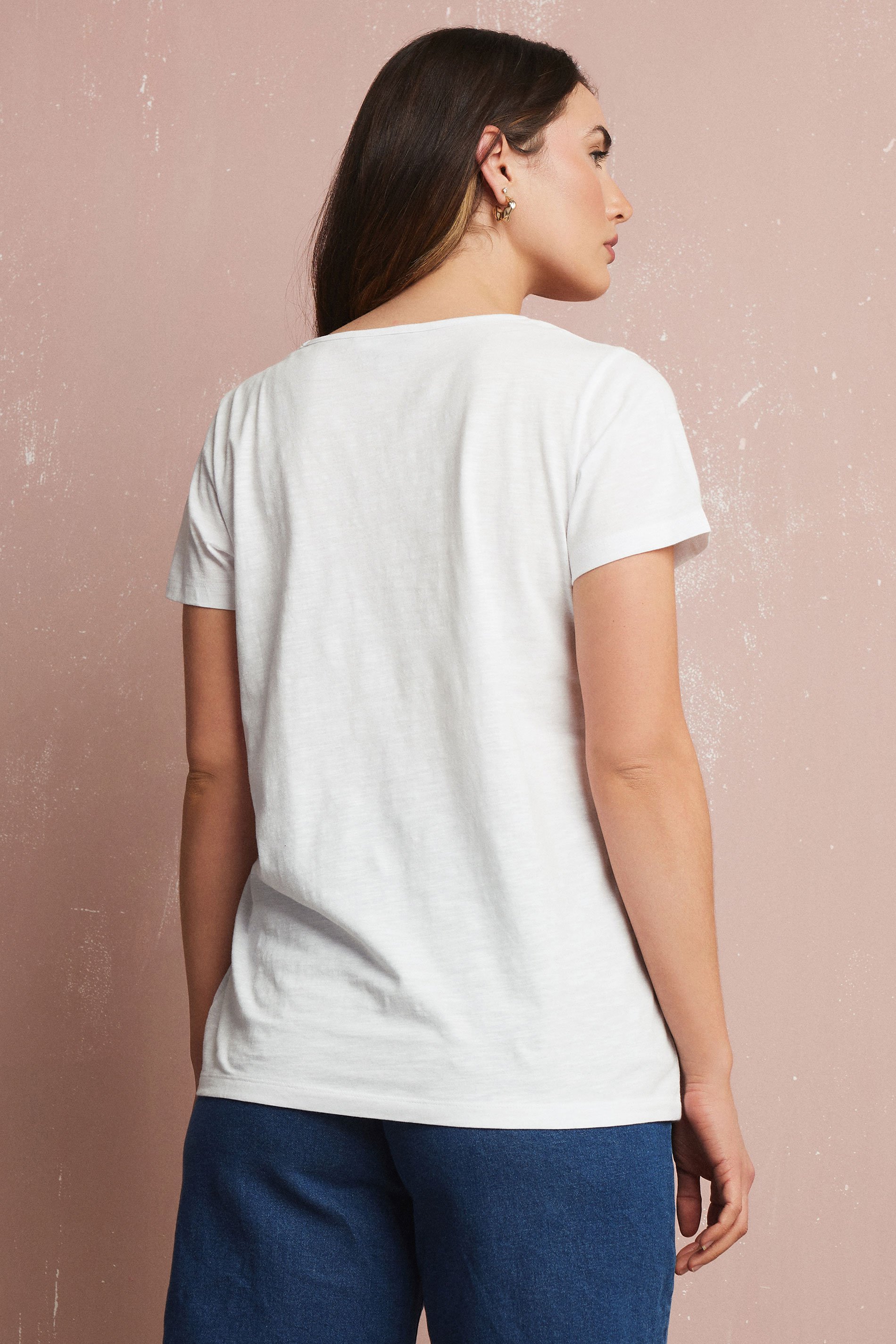 LTS Tall 2 Pack Black & White V-Neck T-Shirts | Long Tall Sally  5