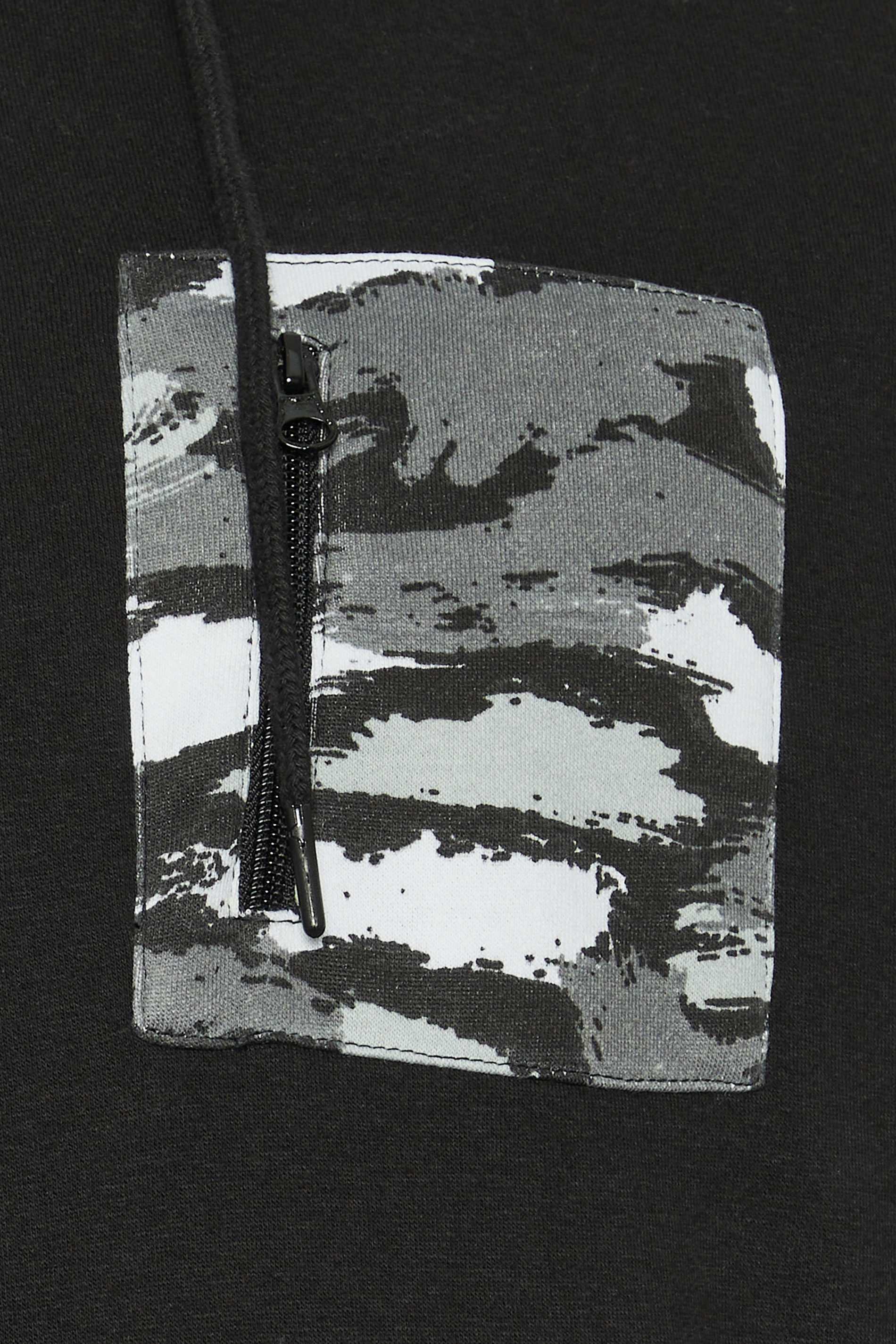 BadRhino Big & Tall Black Camo Print Utility Hoodie | BadRhino 5