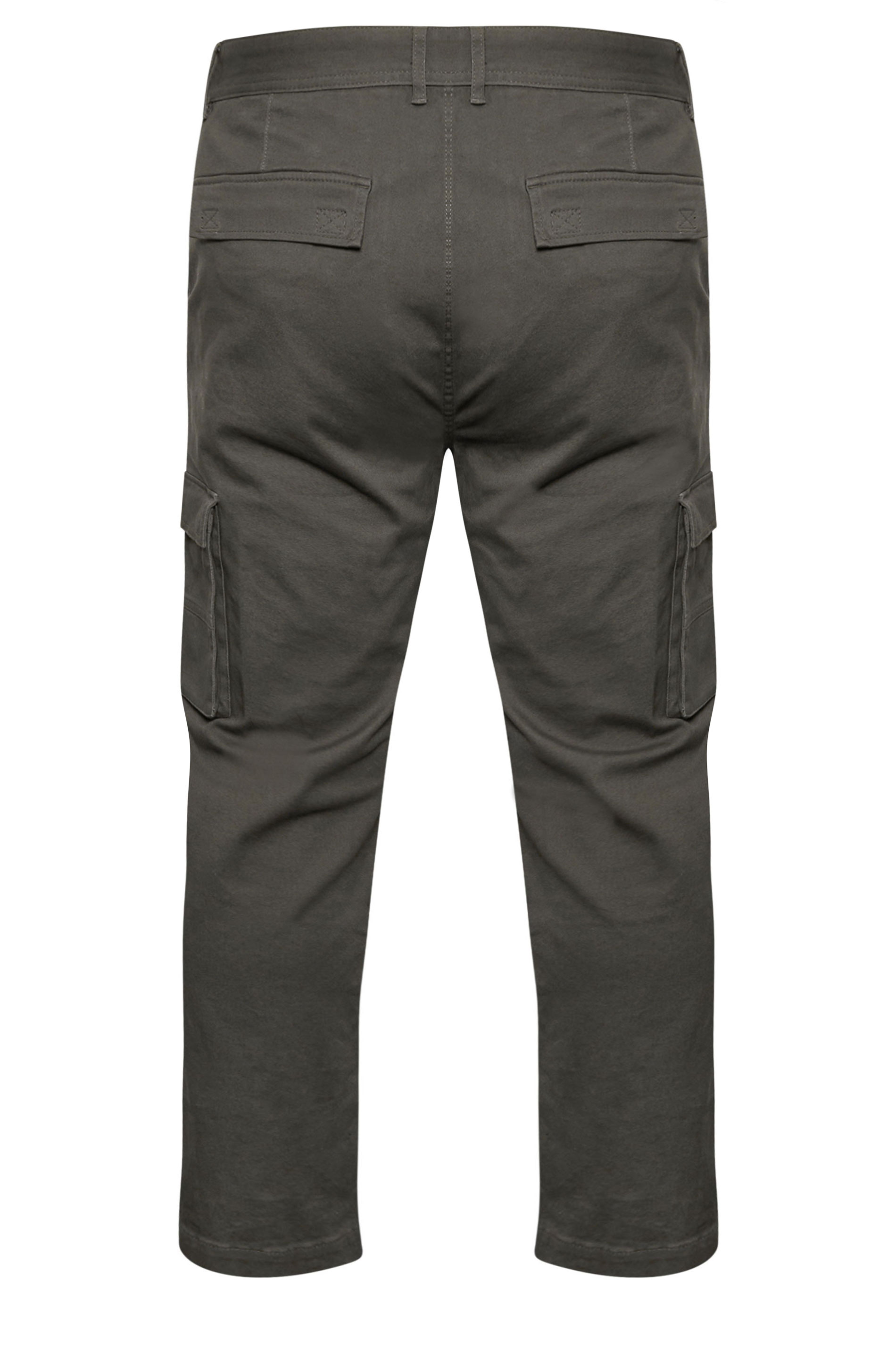 BadRhino Big & Tall Slate Grey Stretch Cargo Trousers | BadRhino 7