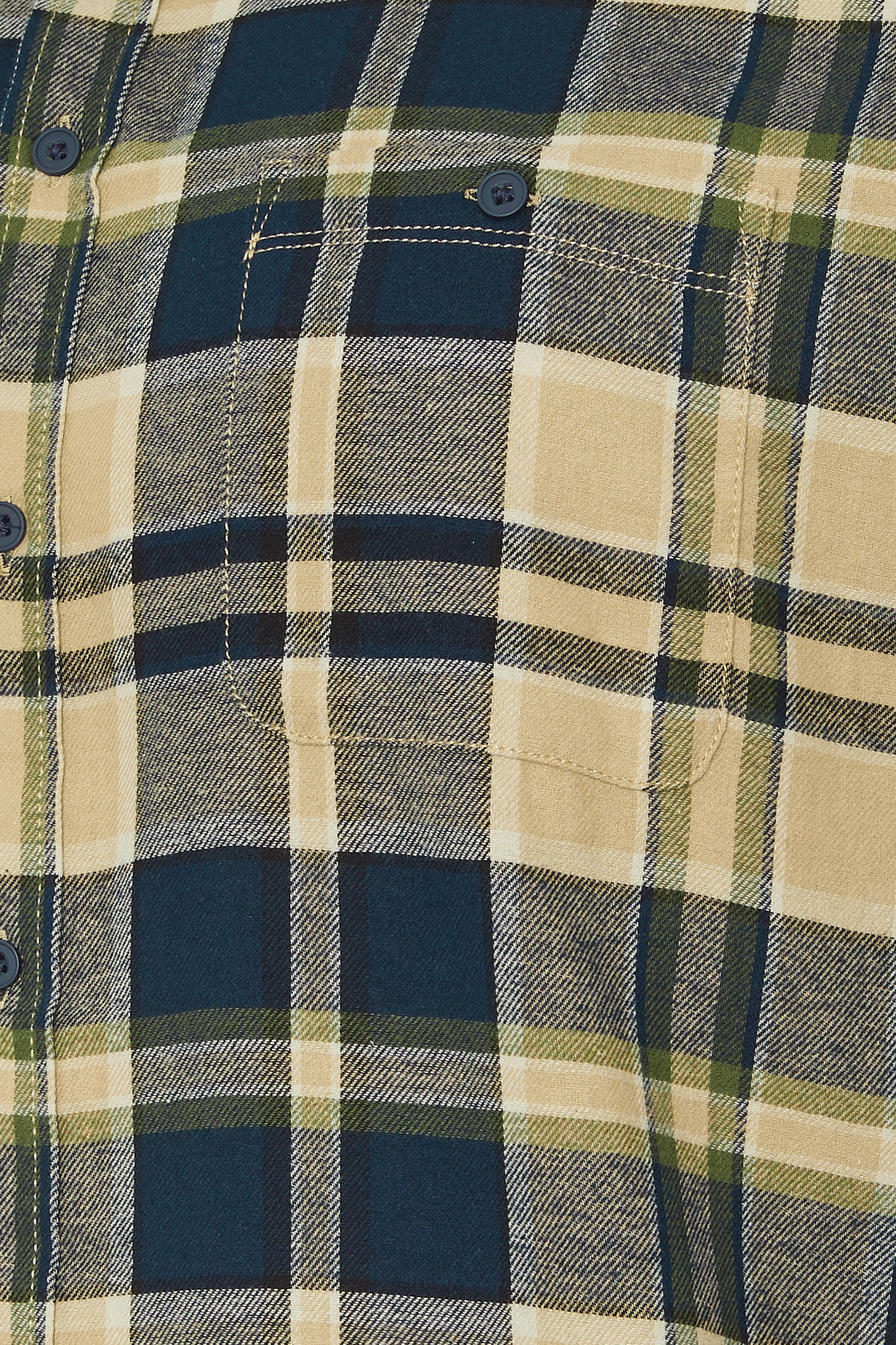 BLEND Big & Tall Navy Blue Check Shirt | BadRhino 2