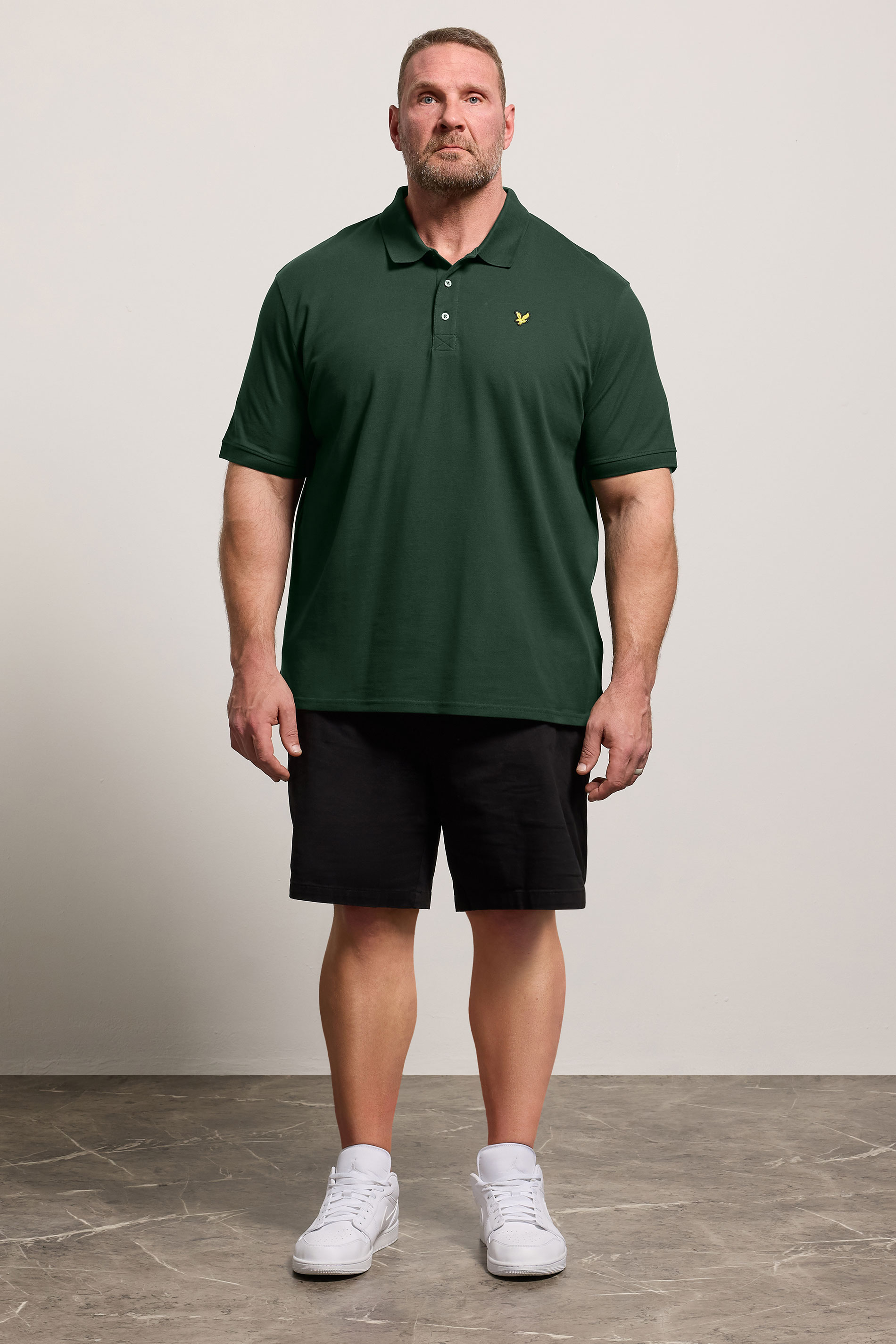 LYLE & SCOTT Big & Tall Dark Green Core Polo Shirt | BadRhino 1