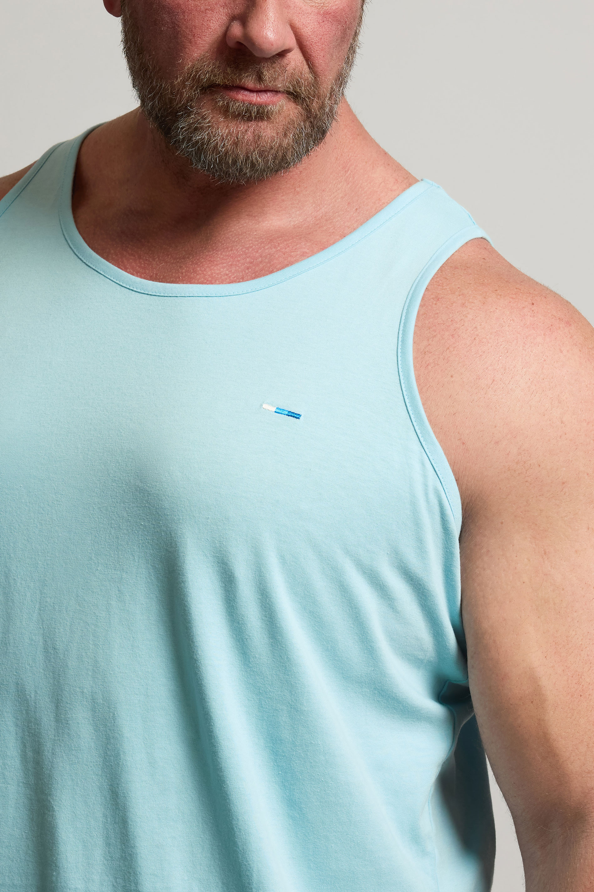BadRhino Big & Tall Light Blue Vest Top | BadRhino 5