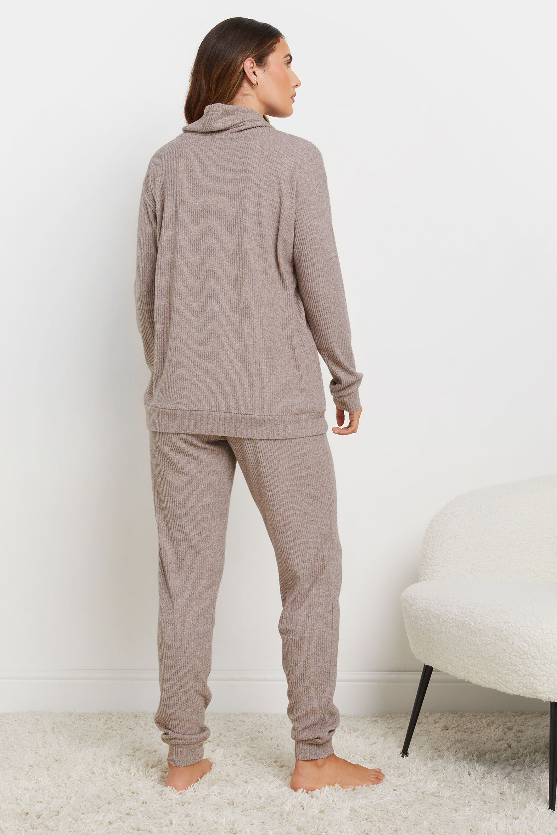 LTS Tall Blush Pink Soft Touch Cowl Neck Jumper | Long Tall Sally 4