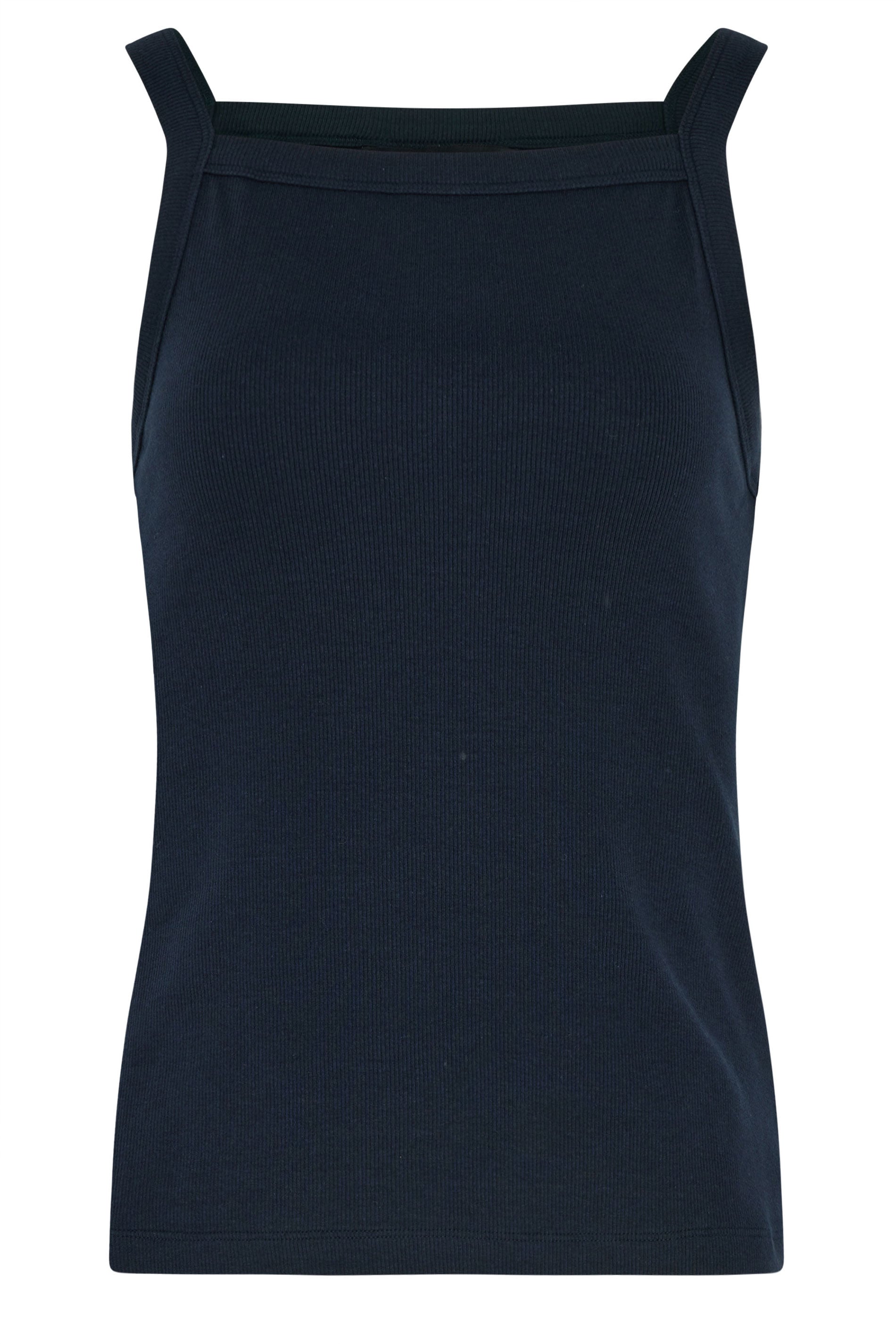LTS Tall 2 PACK Women's Navy Blue & Brown High Neck Vest Tops | Long Tall Sally 9