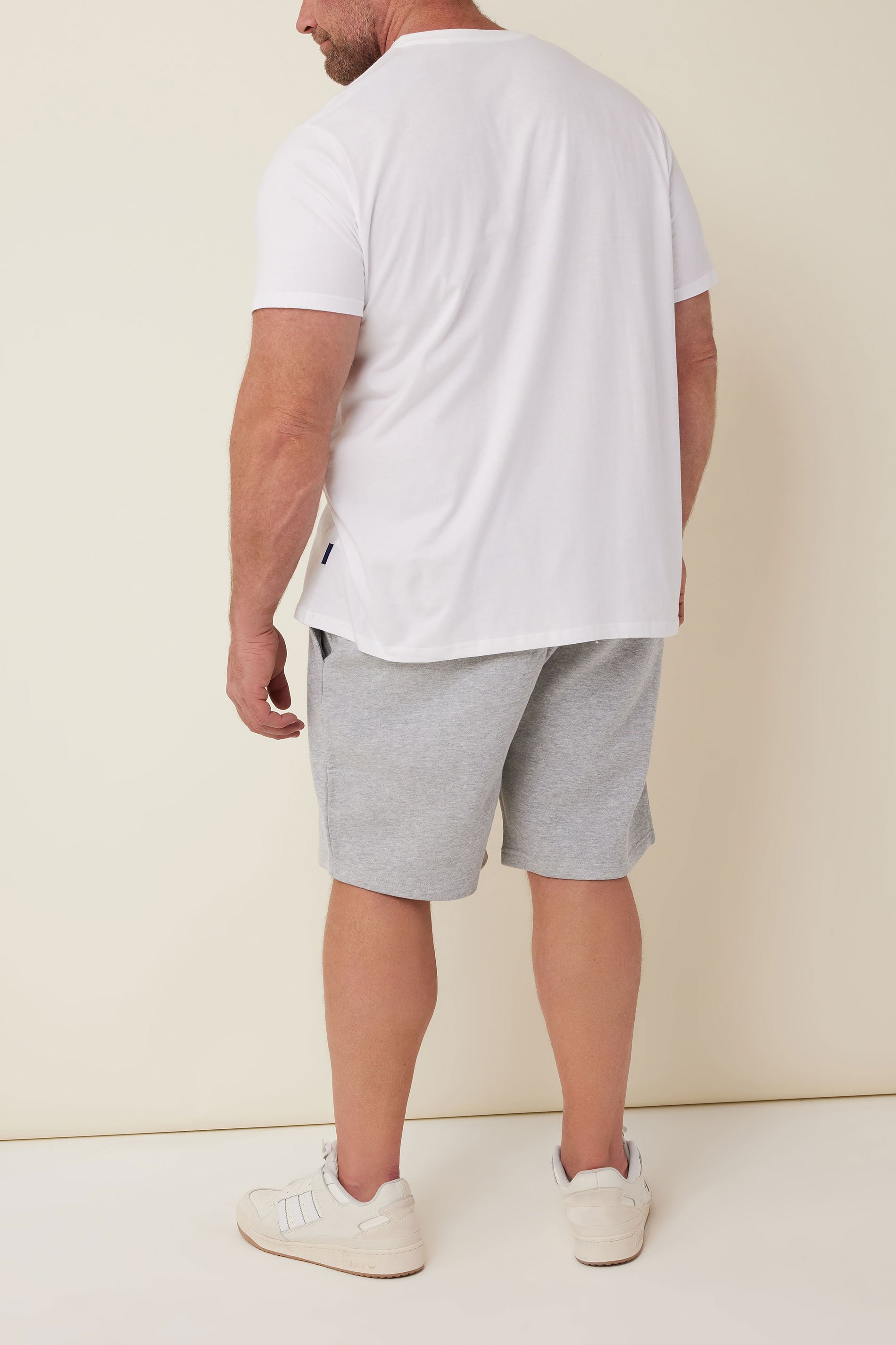 BadRhino Grey Marl Essential Jogger Shorts | BadRhino 3