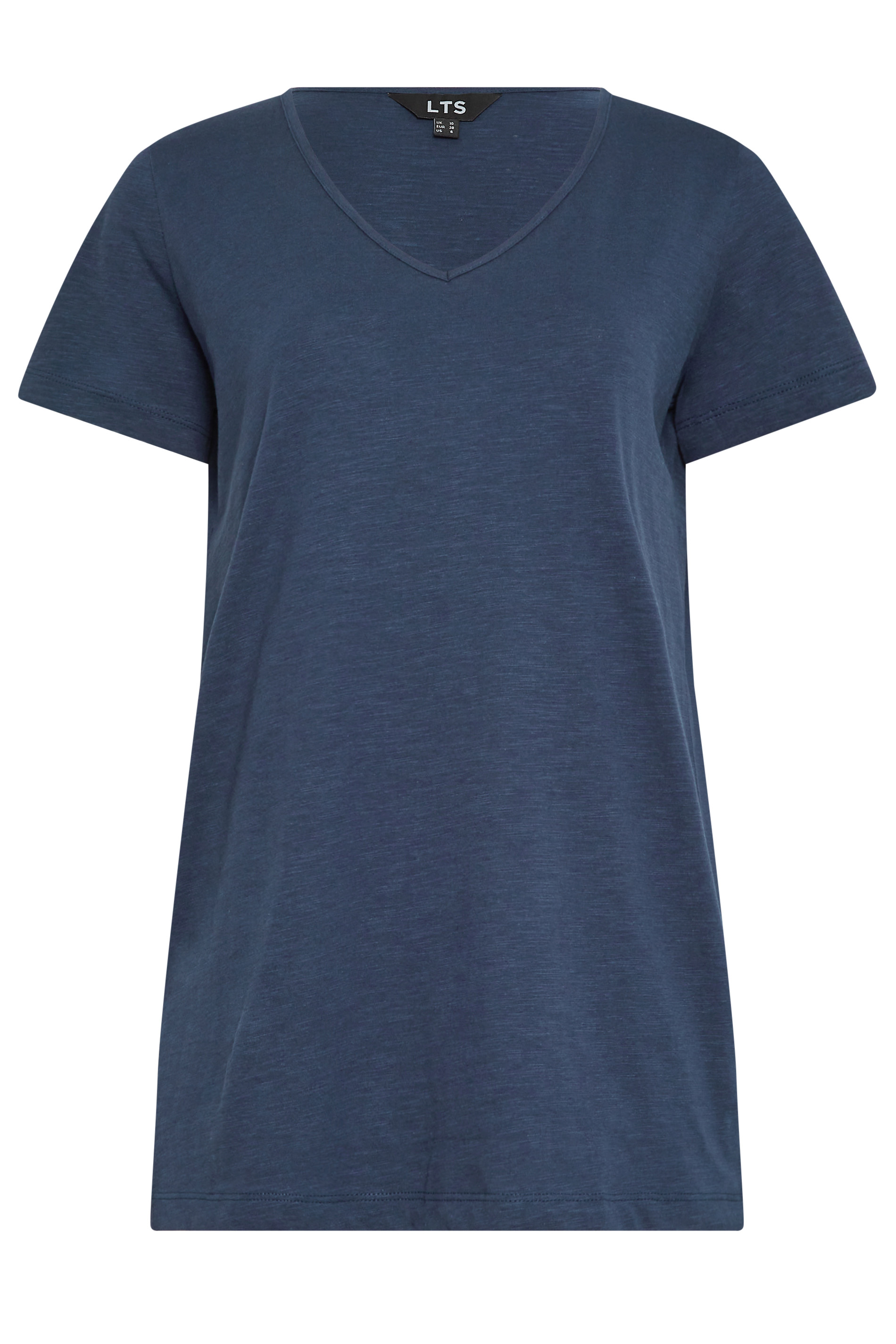 LTS Tall Women's Navy Blue V-Neck T-Shirt | Long Tall Sally