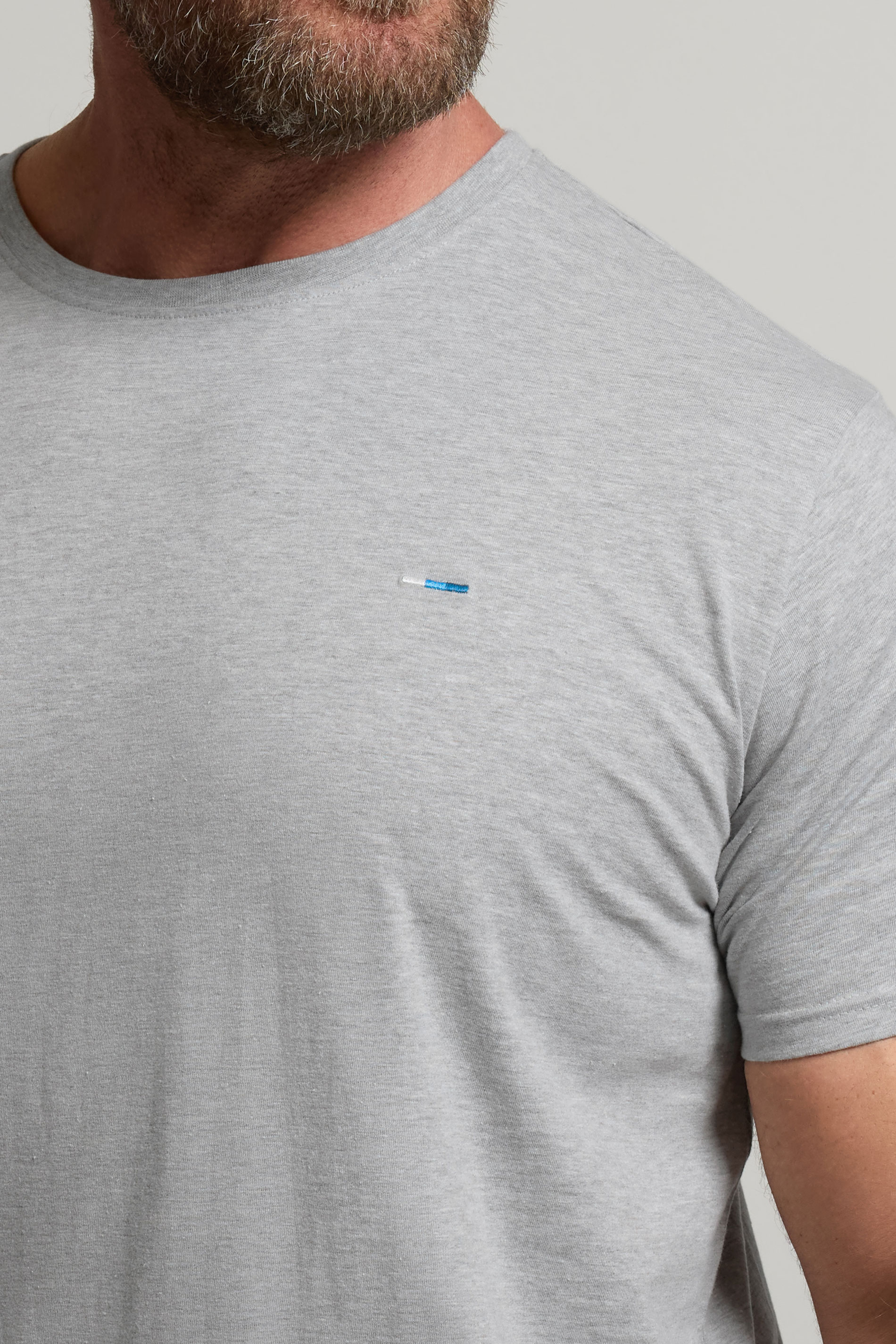 BadRhino Big & Tall Light Grey Extra Long Core T-Shirt | BadRhino 4
