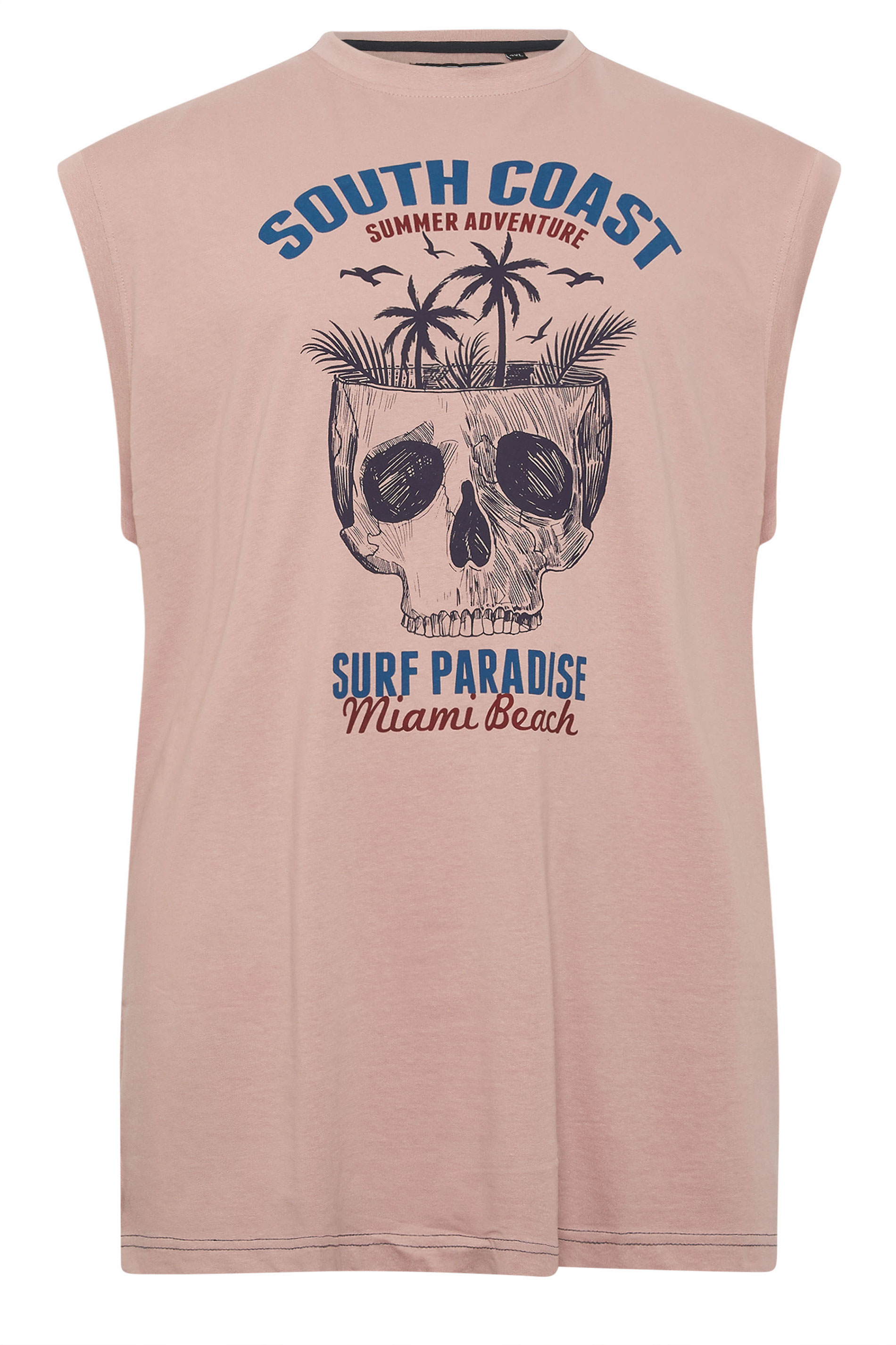 KAM Big & Tall  Pink South Coast Muscle Vest | BadRhino 2