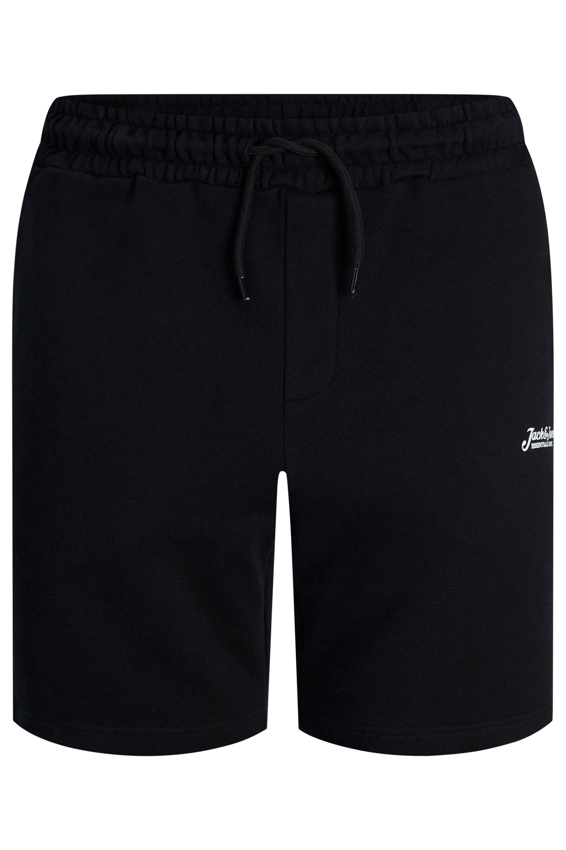 JACK & JONES Big & Tall 2 Pack Black & Grey 'Beau' Jogger Shorts | BadRhino 6