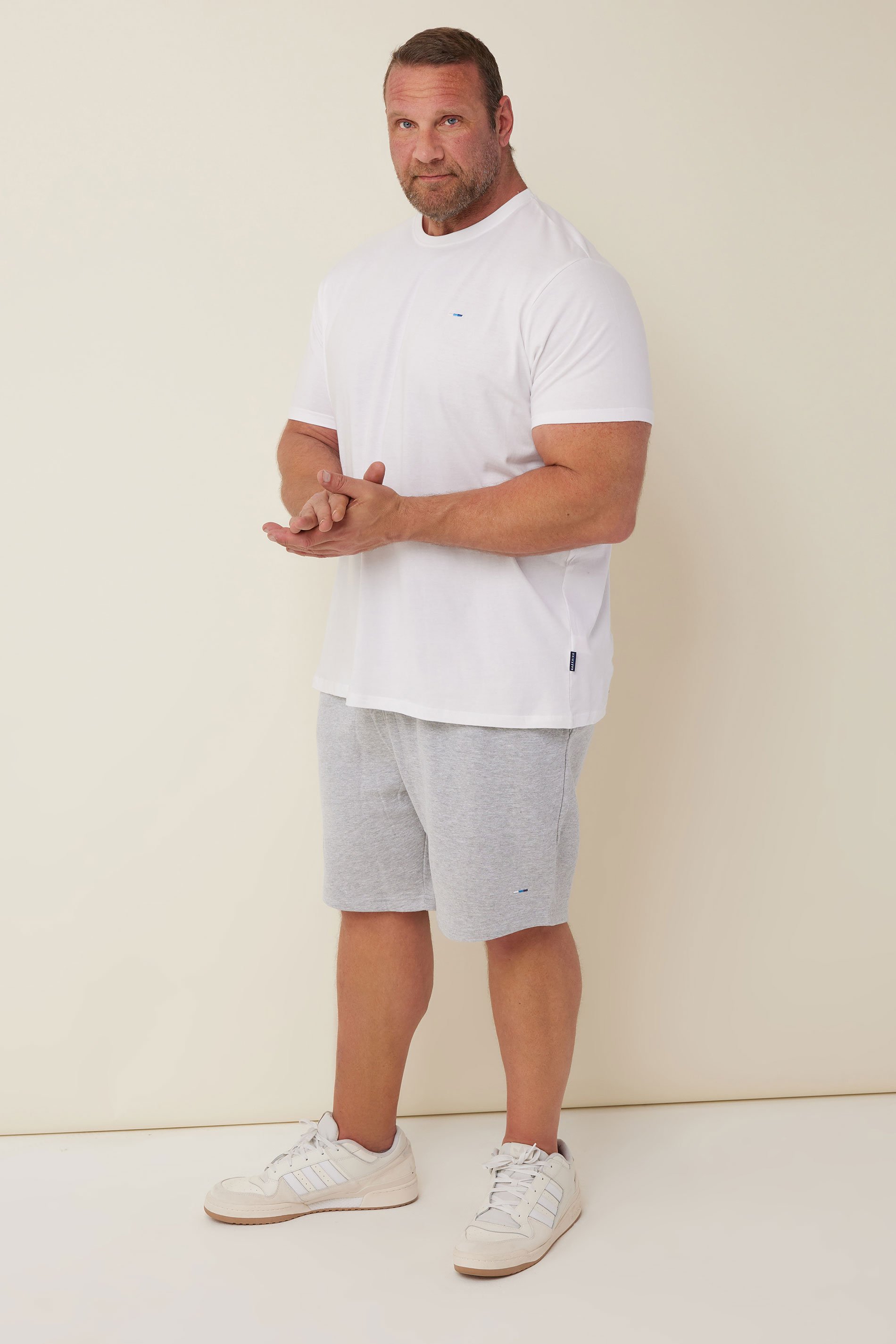 BadRhino Grey Marl Essential Jogger Shorts | BadRhino 2