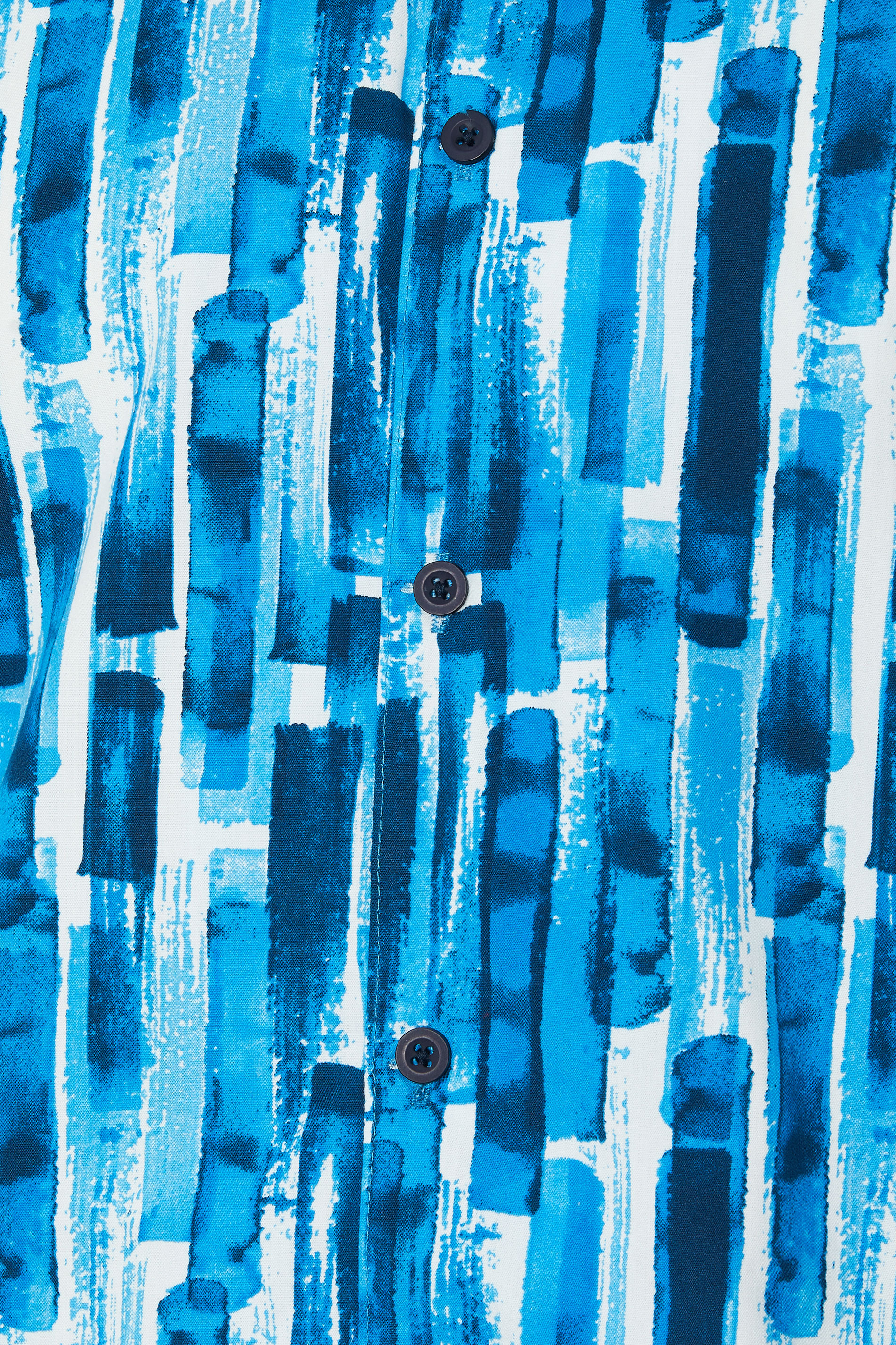 BadRhino Big & Tall Blue Abstract Print Peached Short Sleeve Revere Collar Shirt | BadRhino 6