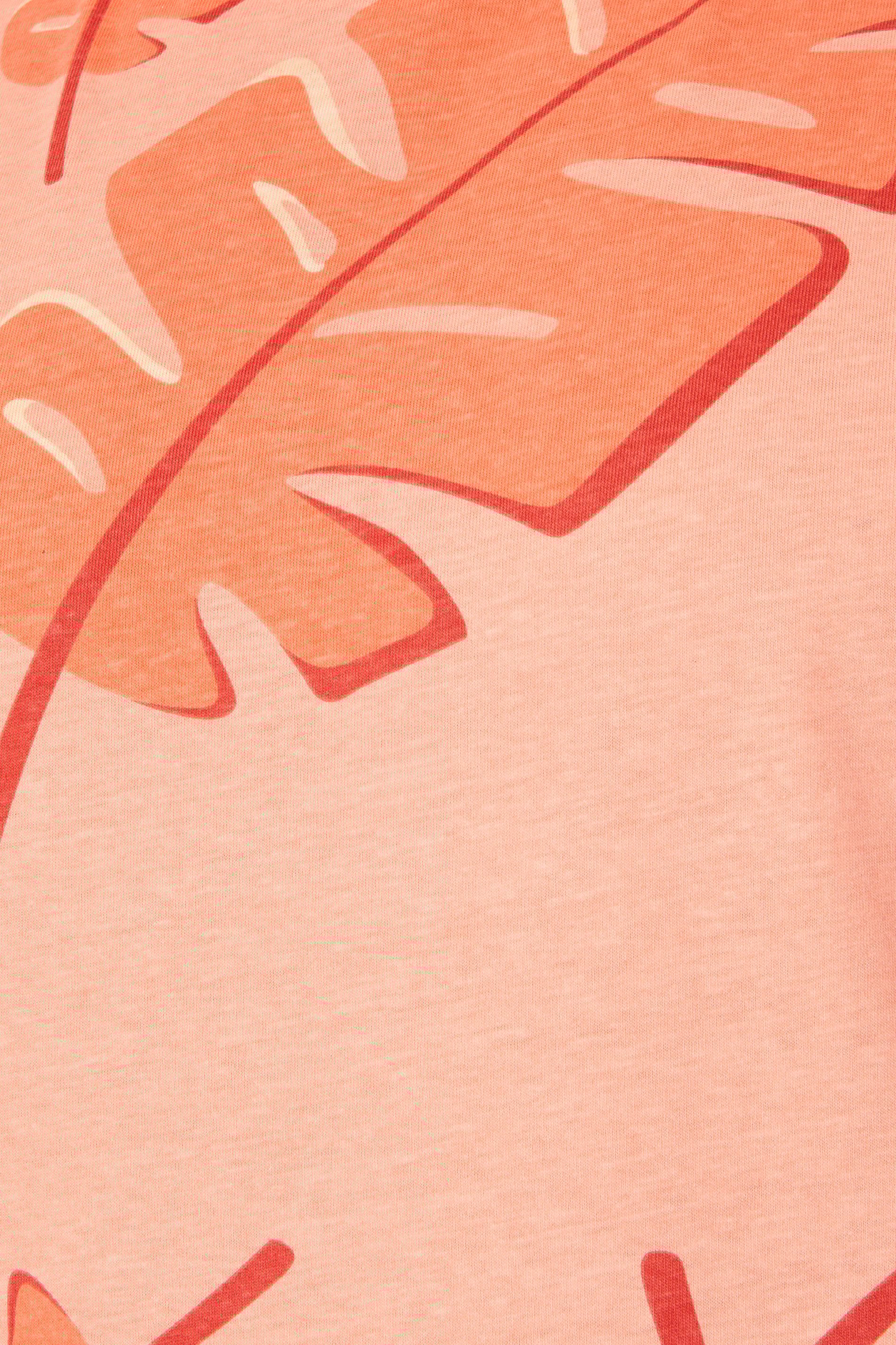 BadRhino Big & Tall Pink Palm Print Short Sleeve T-Shirt | BadRhino 7