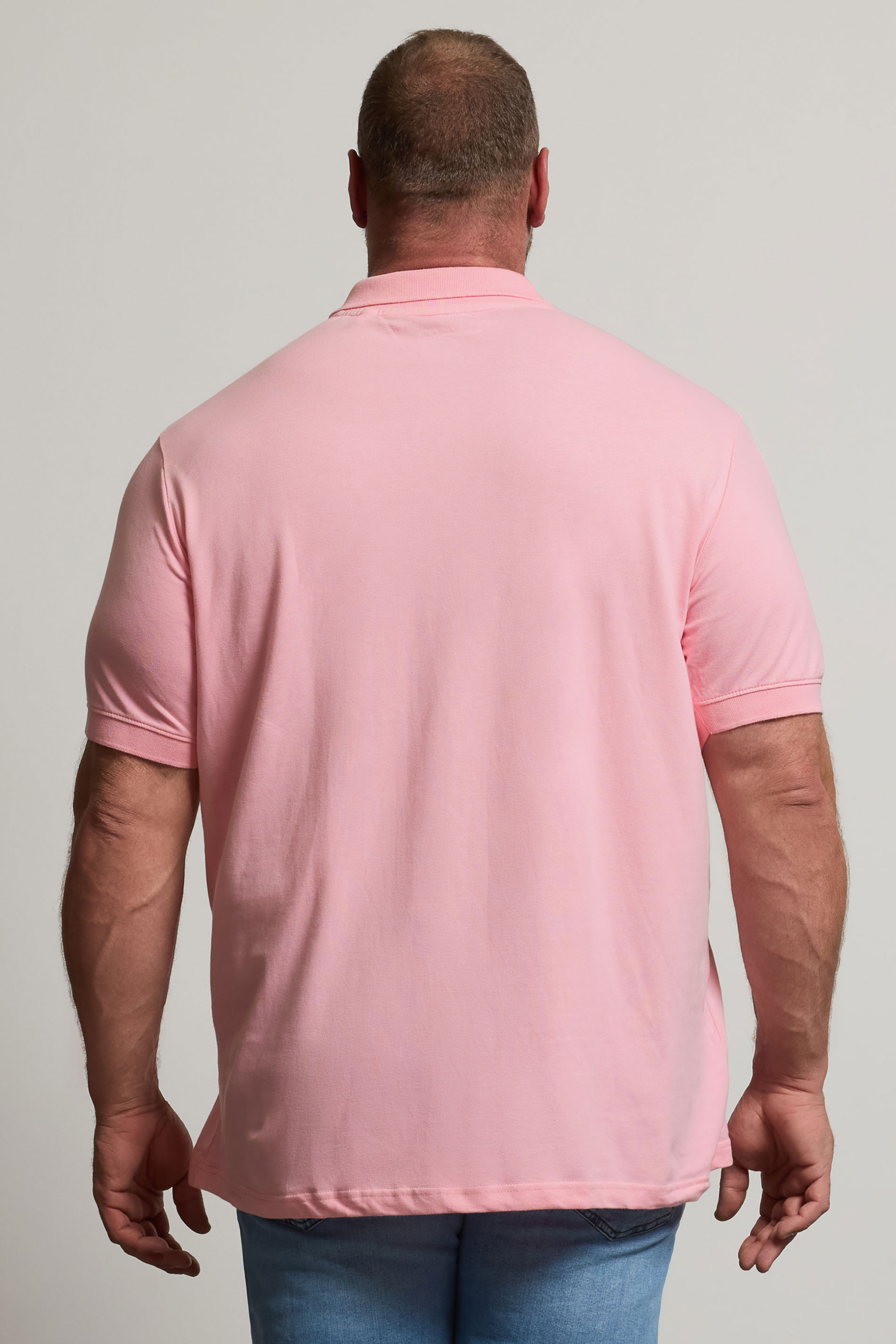 BadRhino Big & Tall Pink Polo Shirt | BadRhino 4