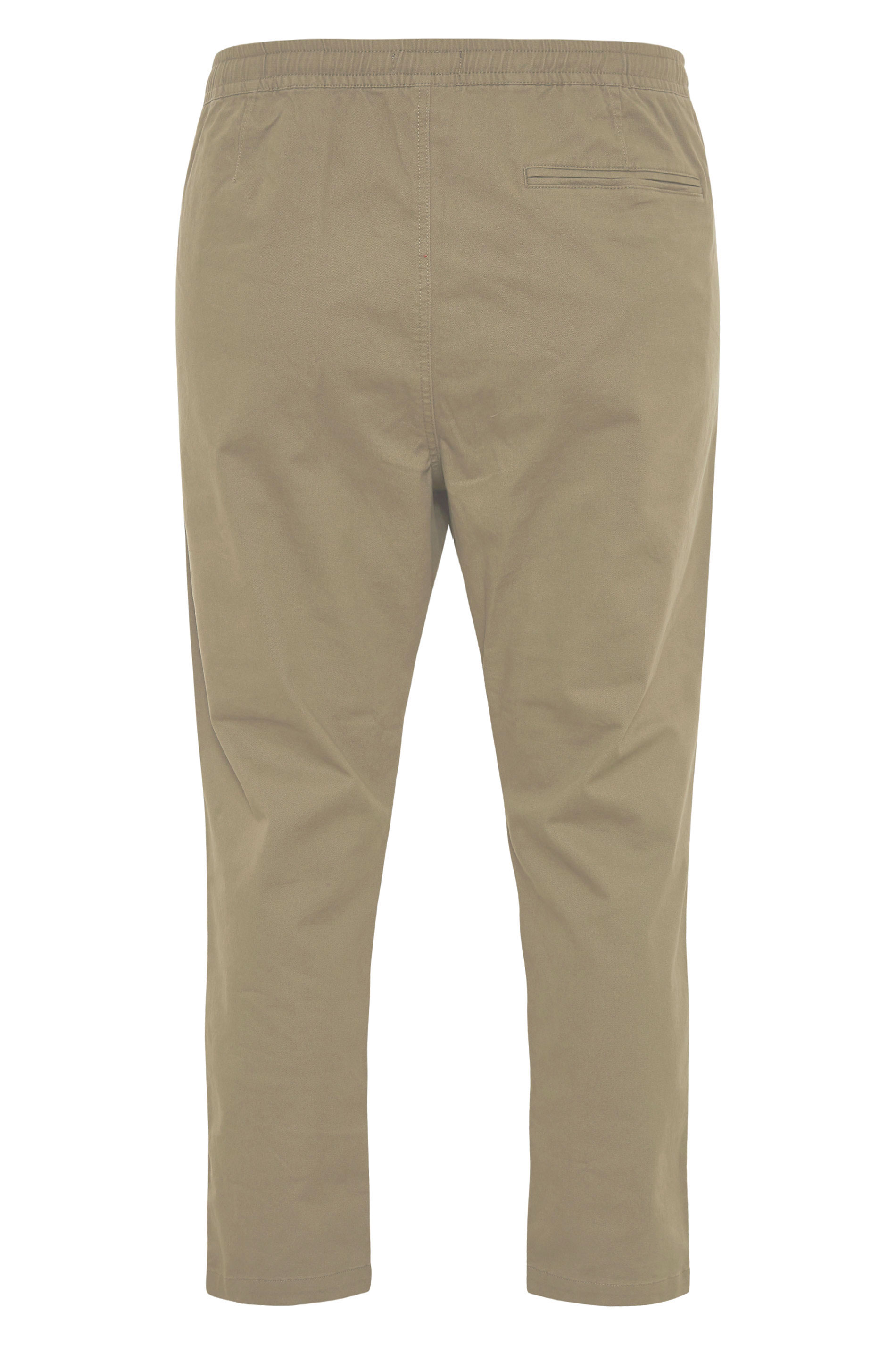BadRhino Stone Brown Elasticated Waist Chinos | BadRhino 7