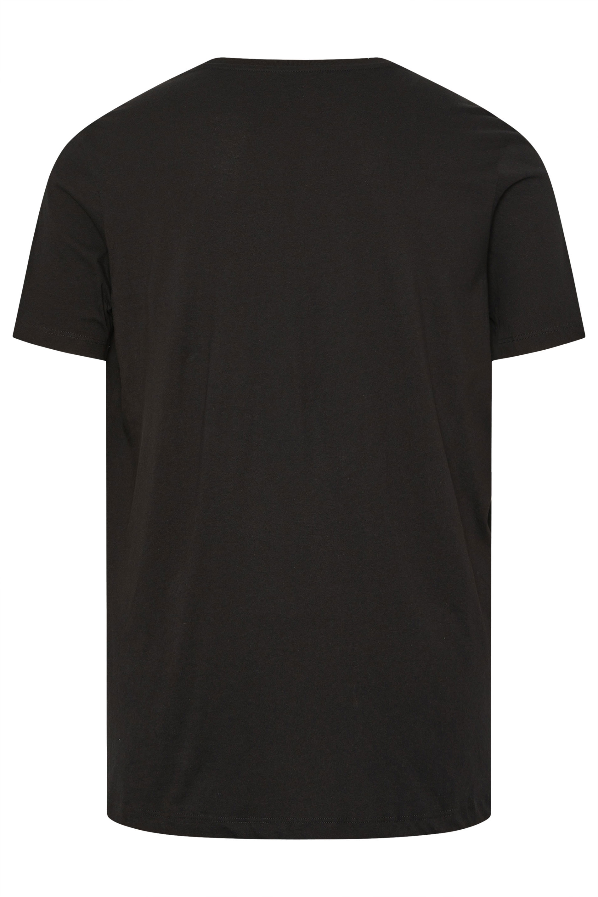 JACK & JONES Big & Tall Black Logo T-Shirt | BadRhino 5