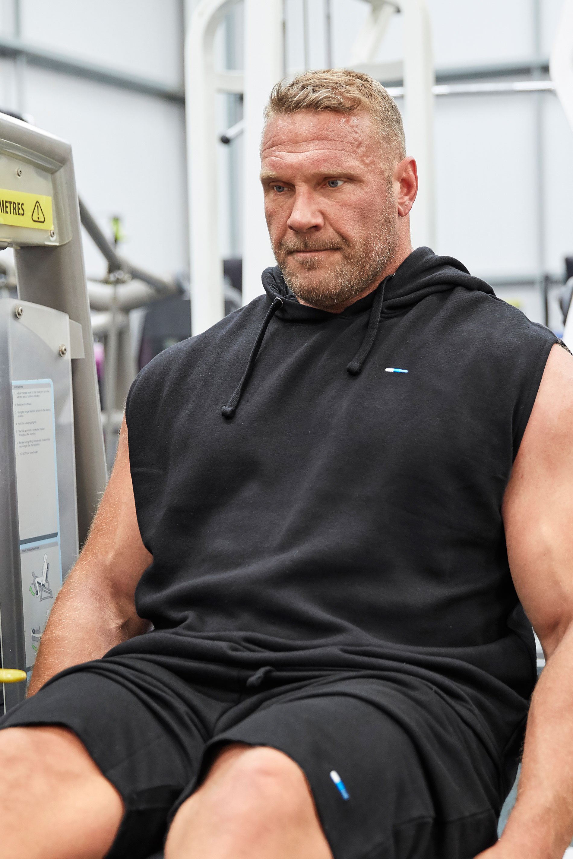 BadRhino Big & Tall Black Core Sleeveless Hoodie 1