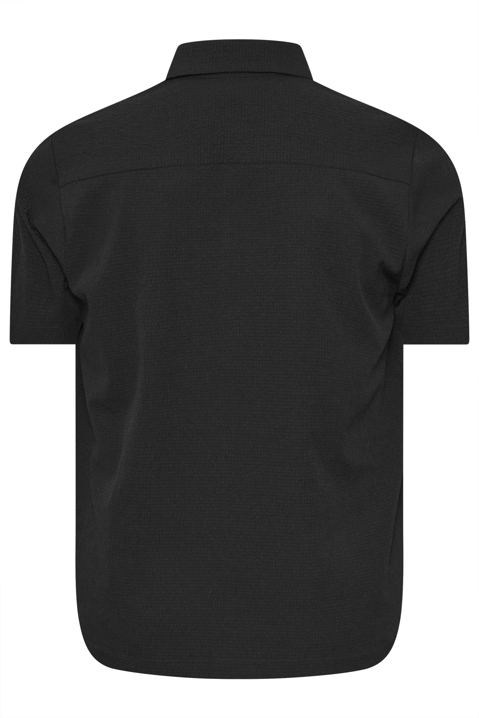 BadRhino Big & Tall Black Seersucker Shirt | BadRhino 8