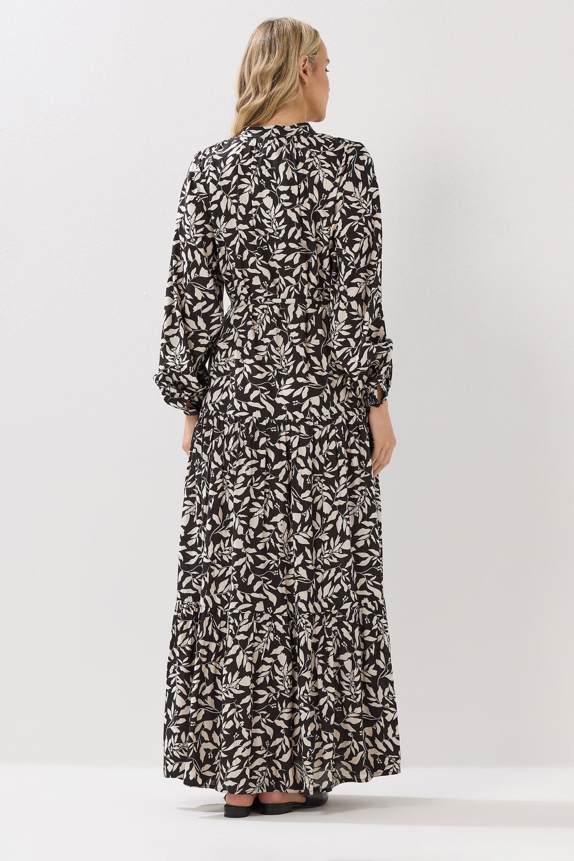 LTS Tall Brown Floral Print Tea Dress | Long Tall Sally 4