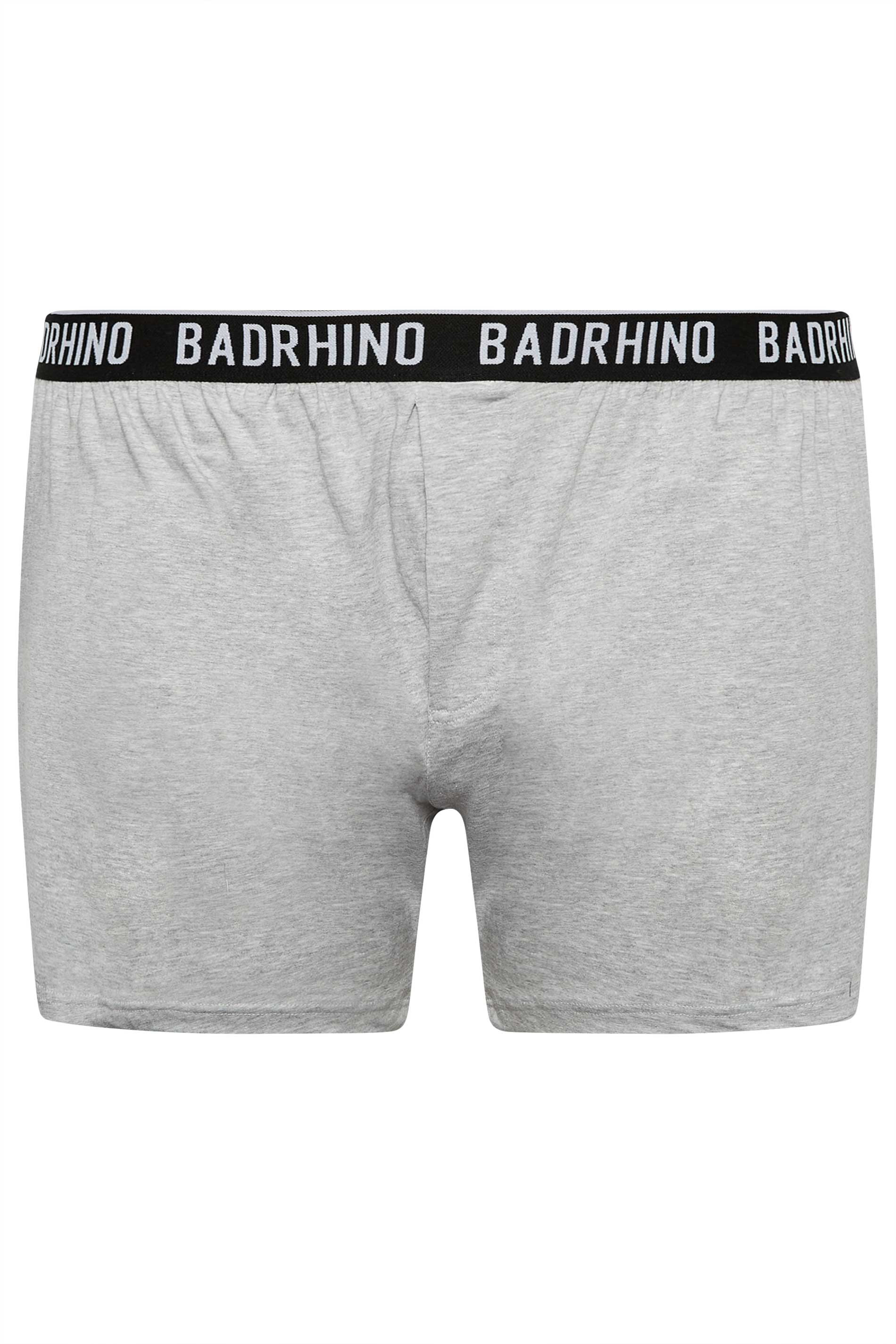 BadRhino Big & Tall 5 PACK Black & Grey Button Up Loose Fit Boxers | BadRhino 7