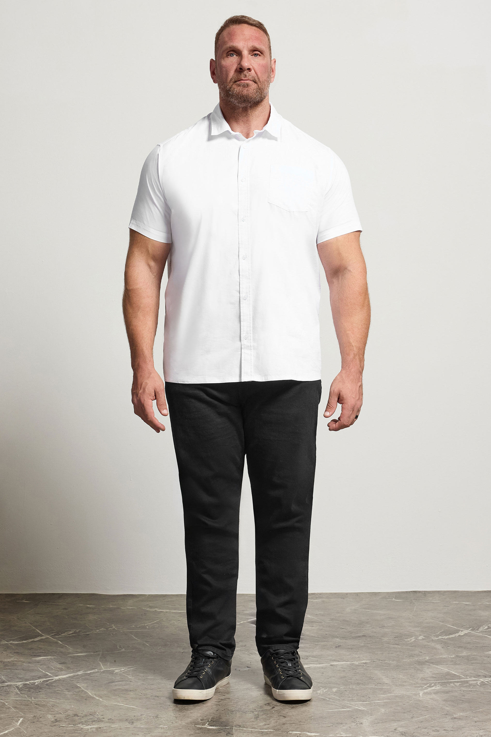 BadRhino Big & Tall White Short Sleeve Shirt | BadRhino 2