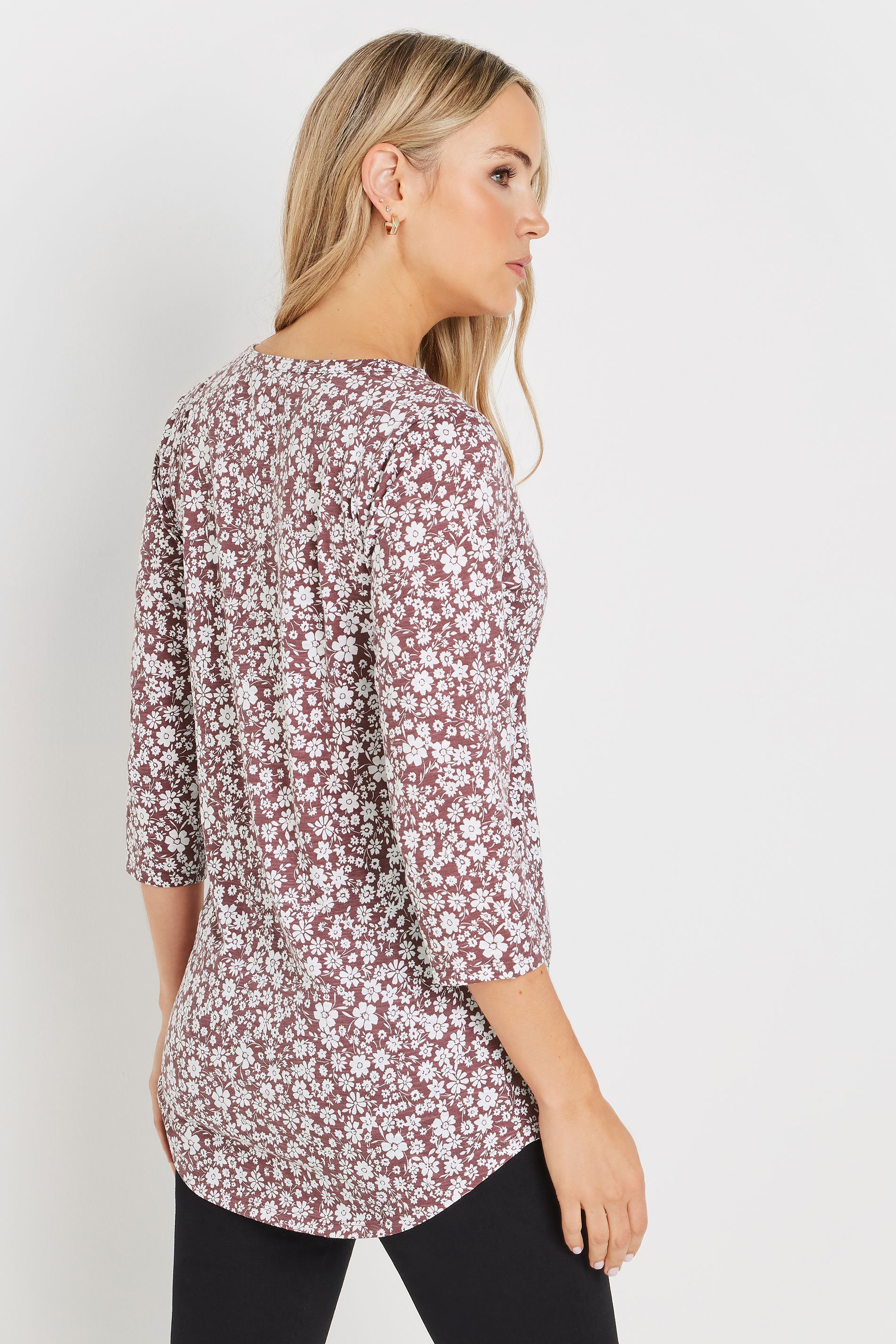 LTS Tall 2 PACK Blush Pink & Blue Henley Tops | Long Tall Sally 5