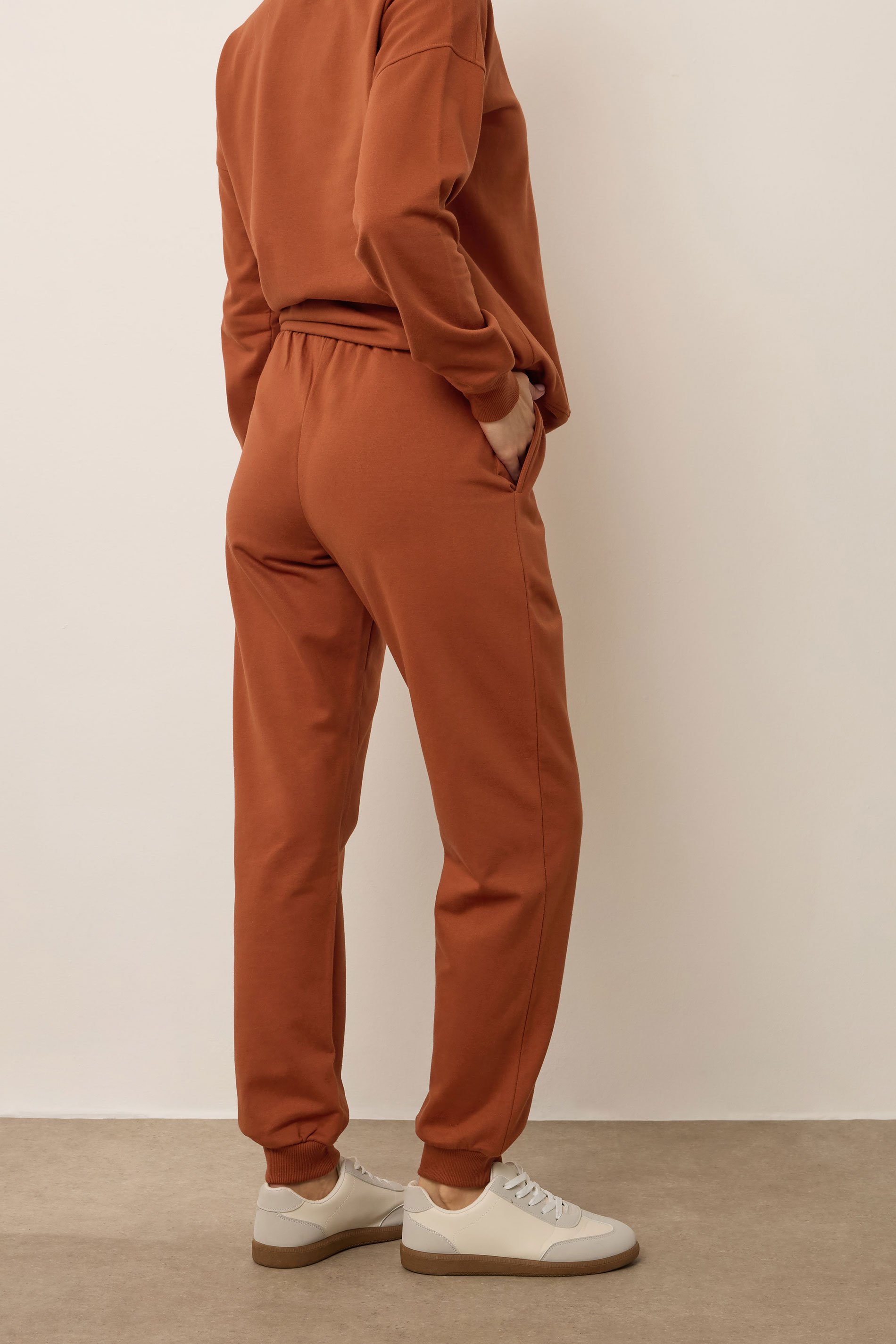 LTS Tall Rust Orange Cuffed Joggers | Long Tall Sally 3