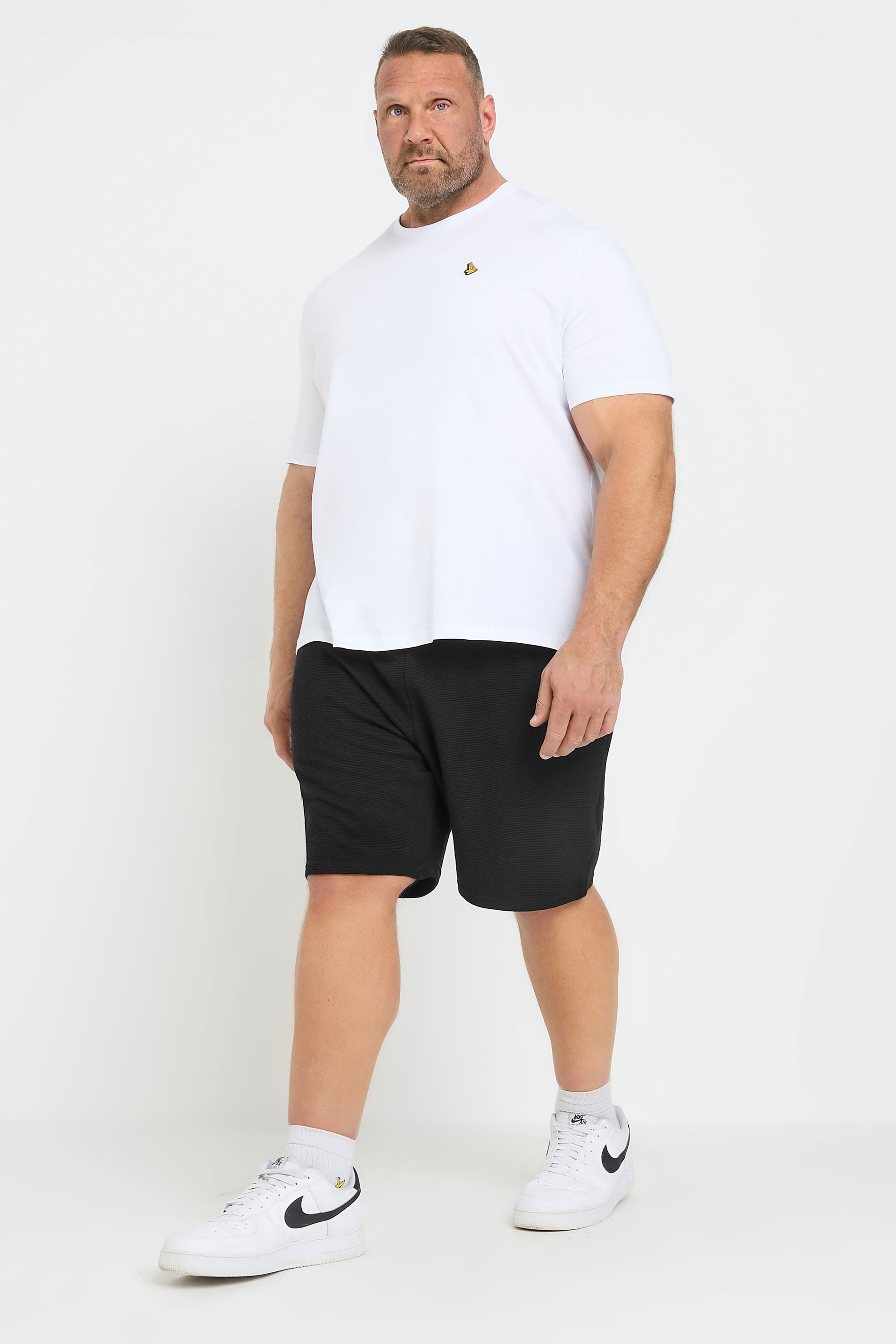 BadRhino Big & Tall Black Ribbed Shorts | BadRhino 2