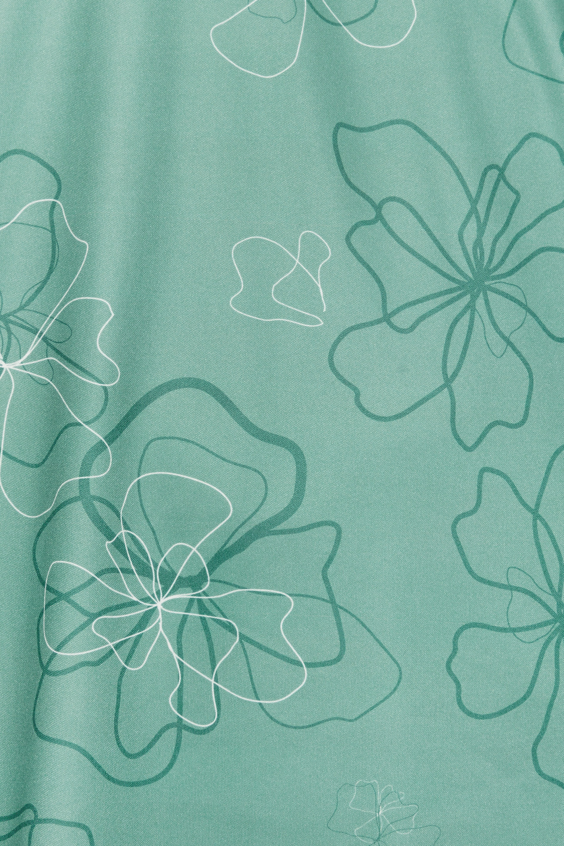 BadRhino Golf Big & Tall Green Floral Print Polo Shirt | BadRhino 6