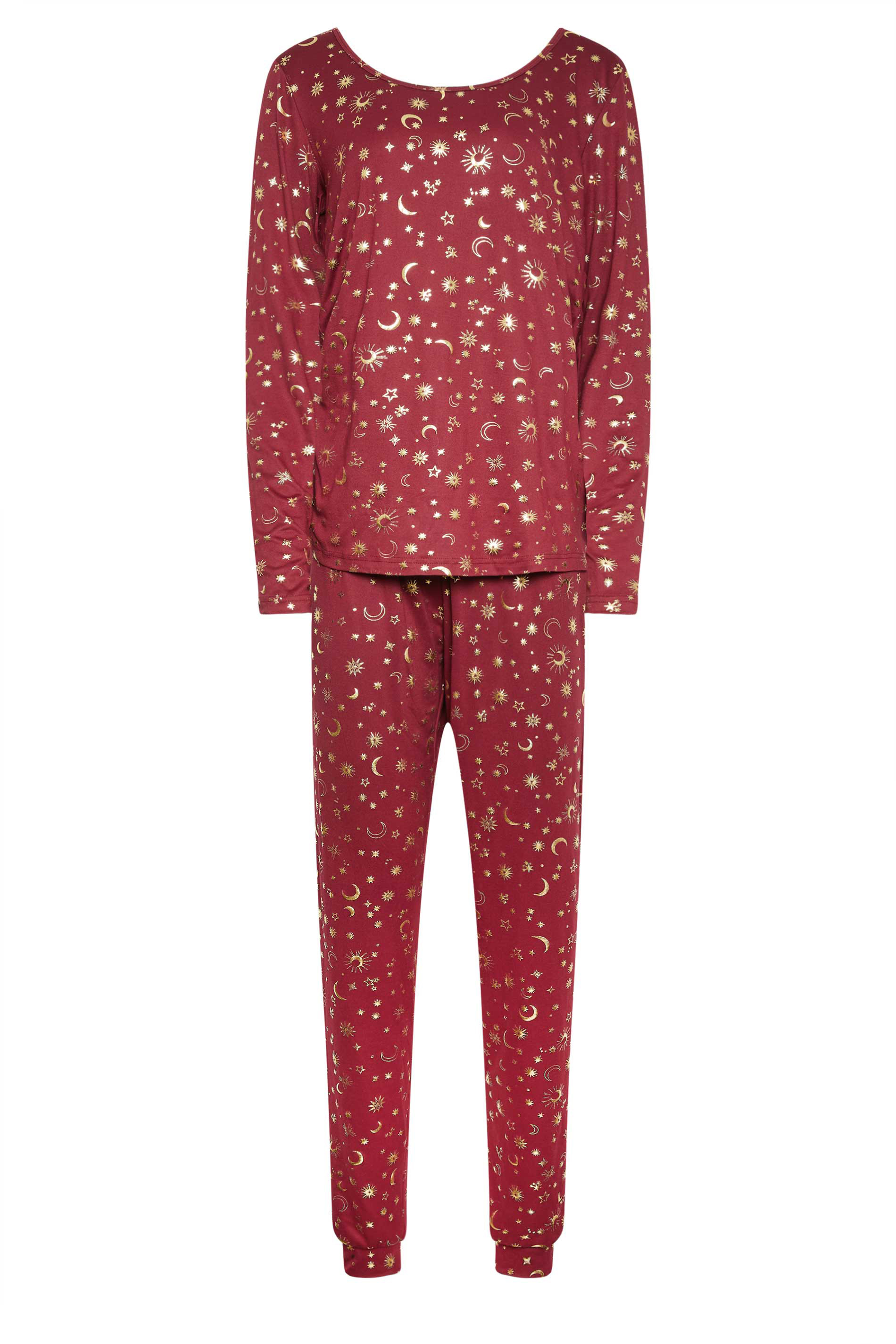 Long Tall Sally Tall Women's Grey Moon & Star Print Pyjama Set
