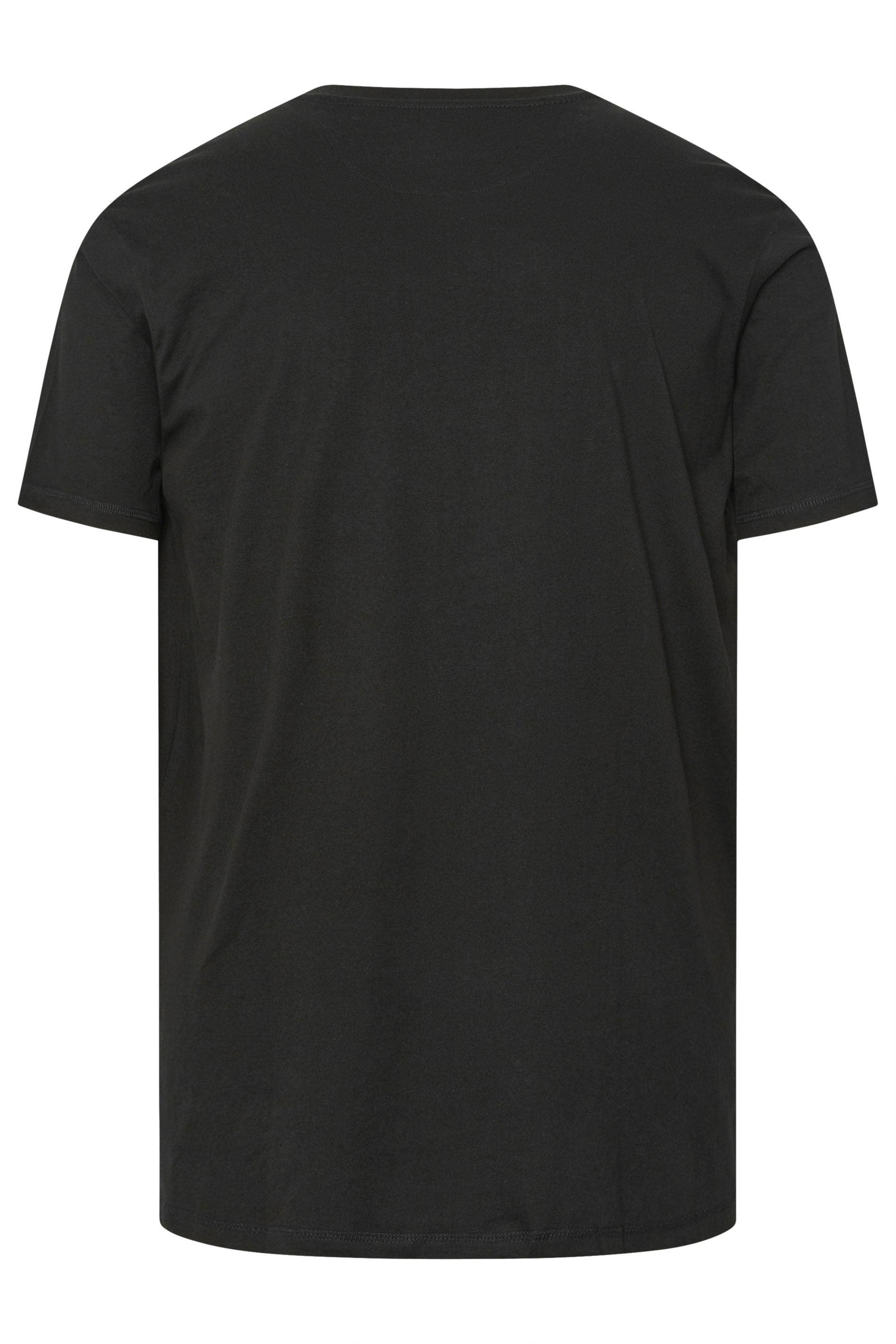 FIRETRAP Big & Tall Black Forged Iron Print T-Shirt | BadRhino 2